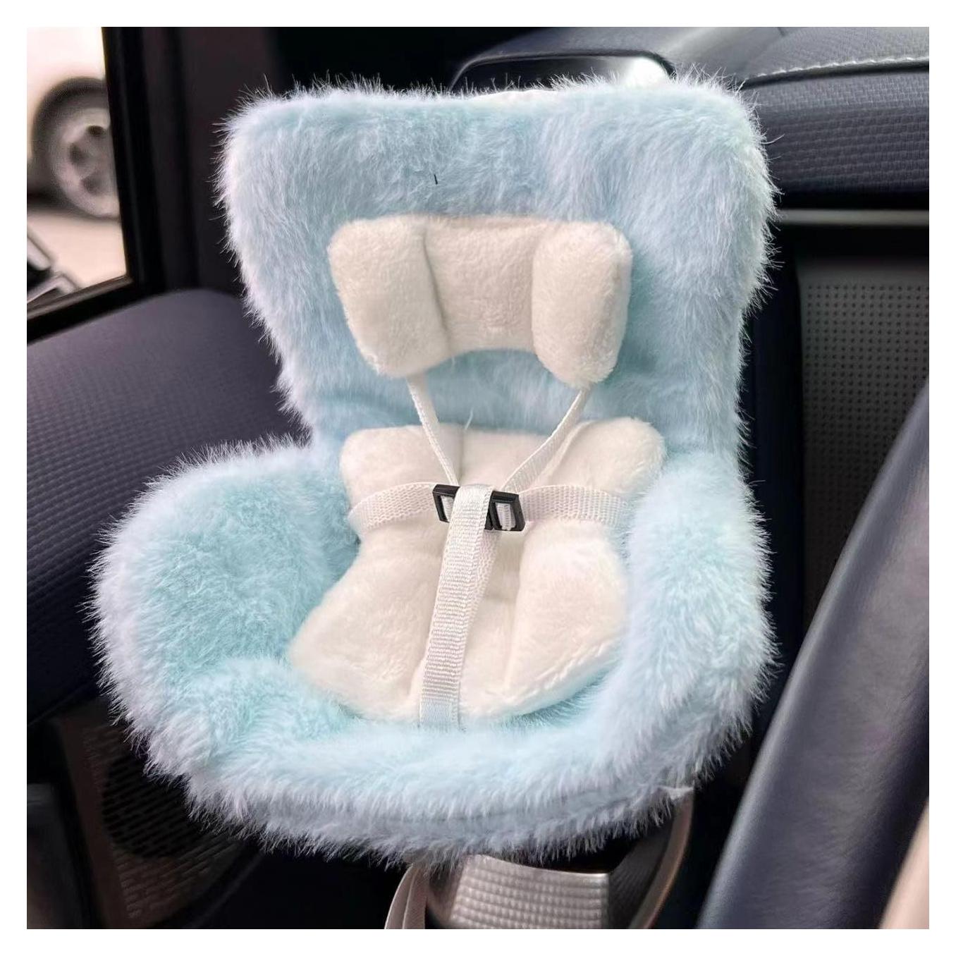 Asiento de Coche La-bubu Azul para Muñecas 17cm - Decorativo