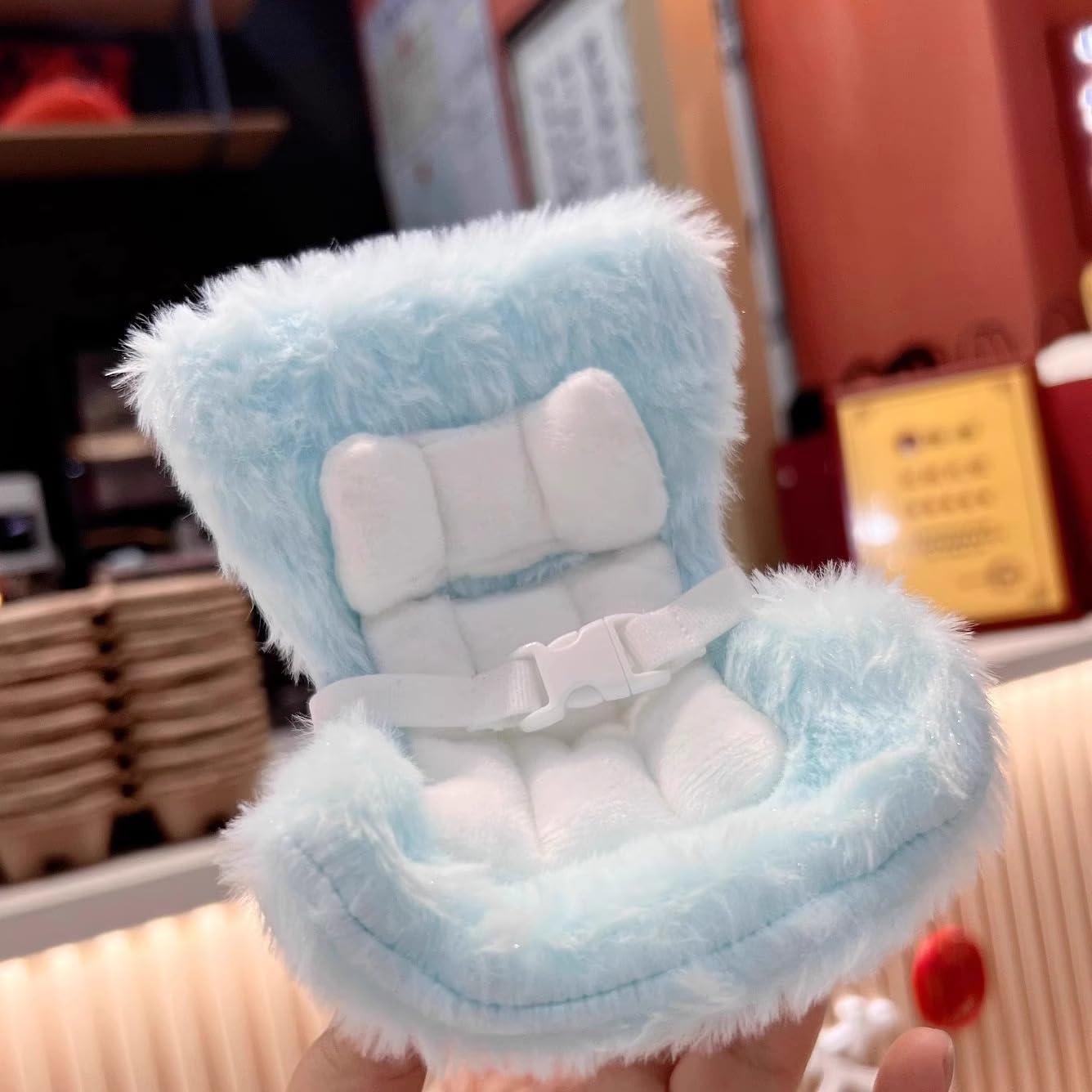 Asiento de Coche La-bubu Azul para Muñecas 17cm - Decorativo