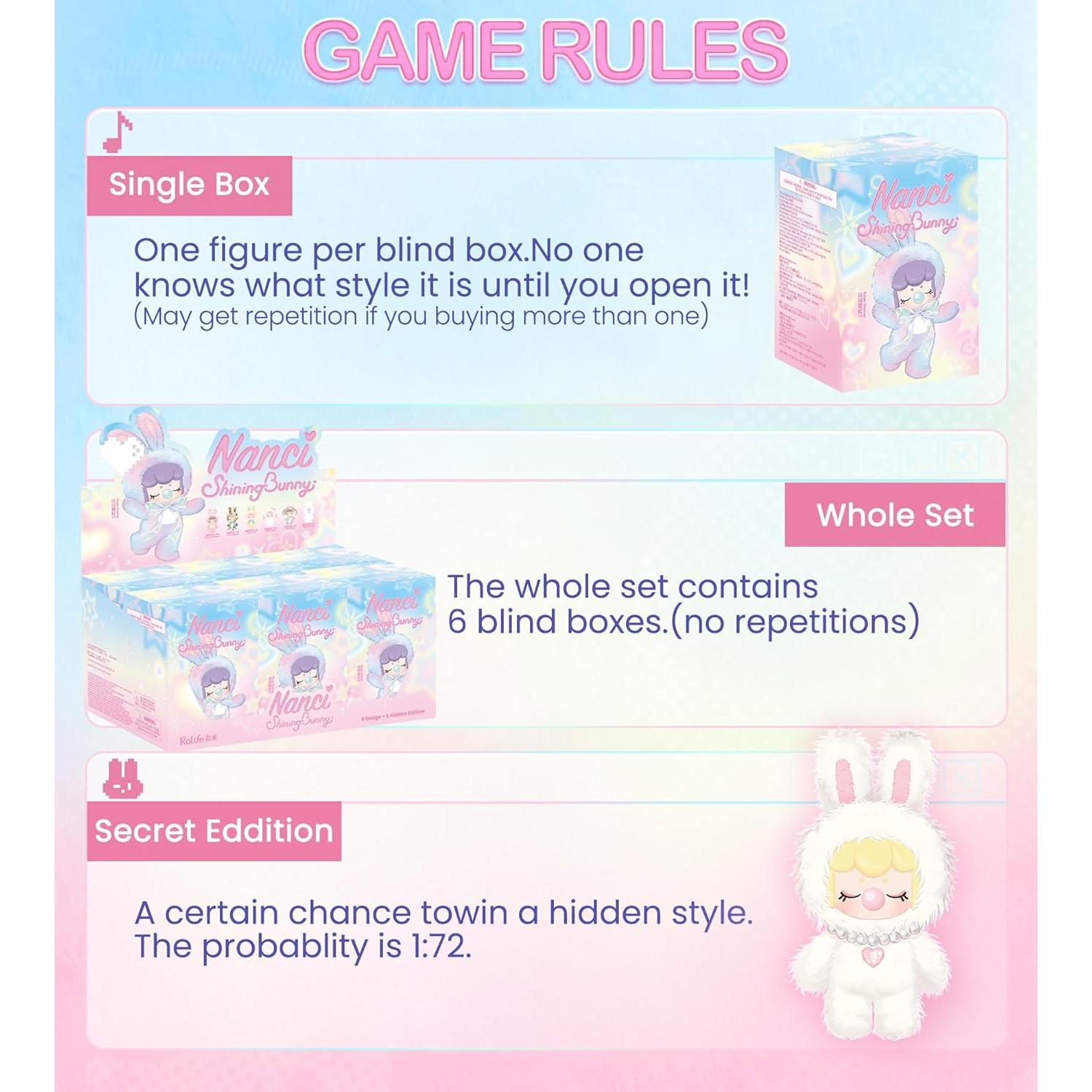 Muñeca de Peluche Rolife Nanci Conejo Brillante 19.8 cm