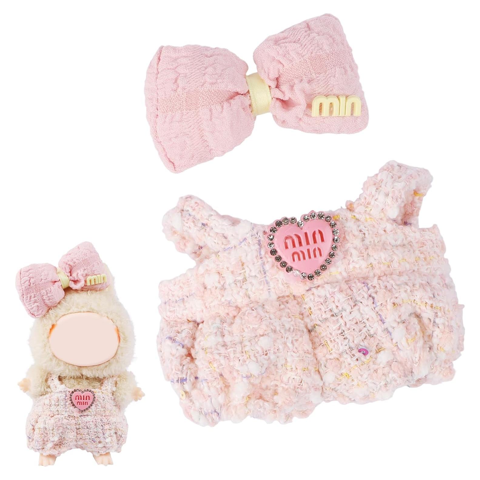 Conjunto de Ropa para Muñeca 17cm BGlabubu - Overoles y Sombrero