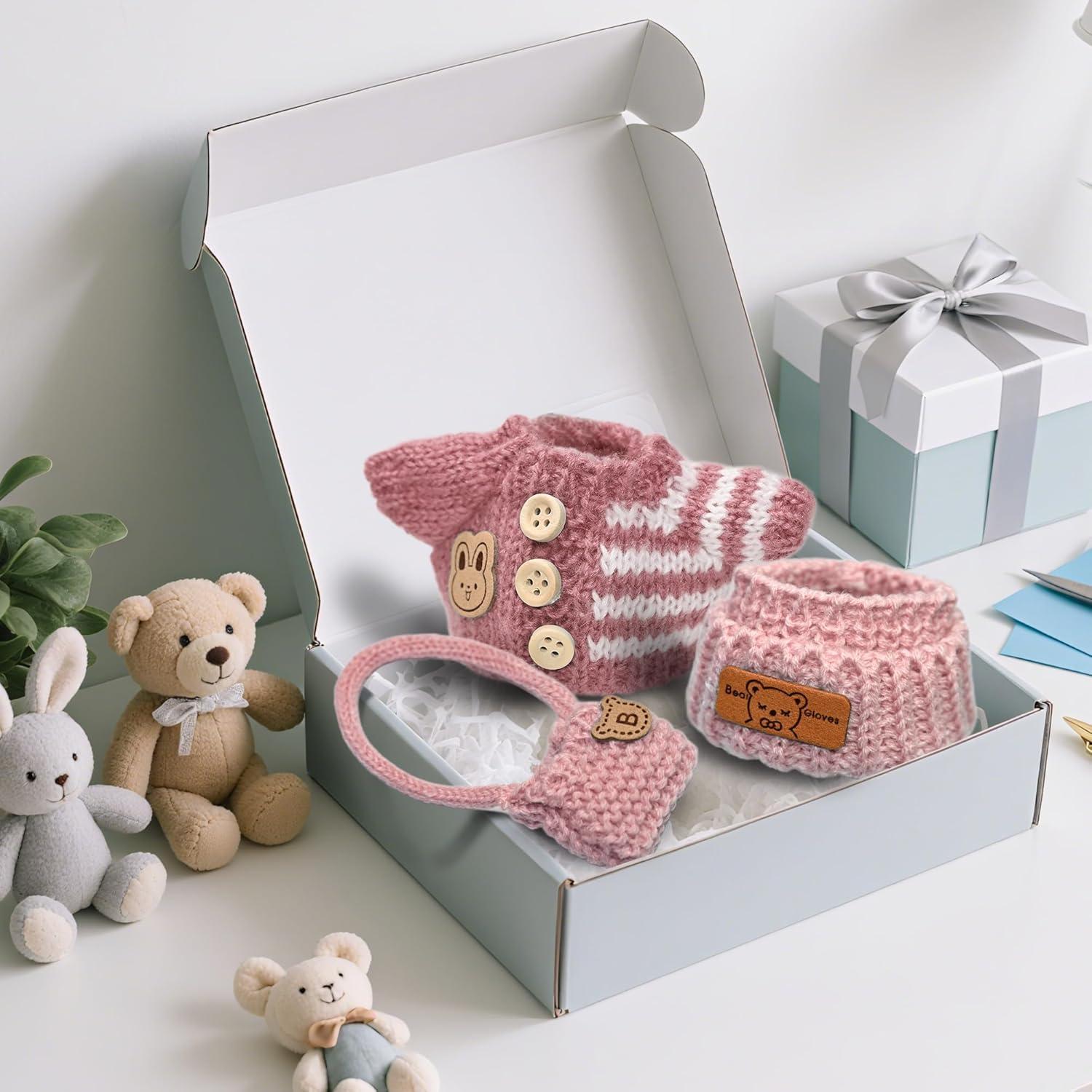 Conjunto de Ropa de Ganchillo para Muñecas 15/17cm Rosa