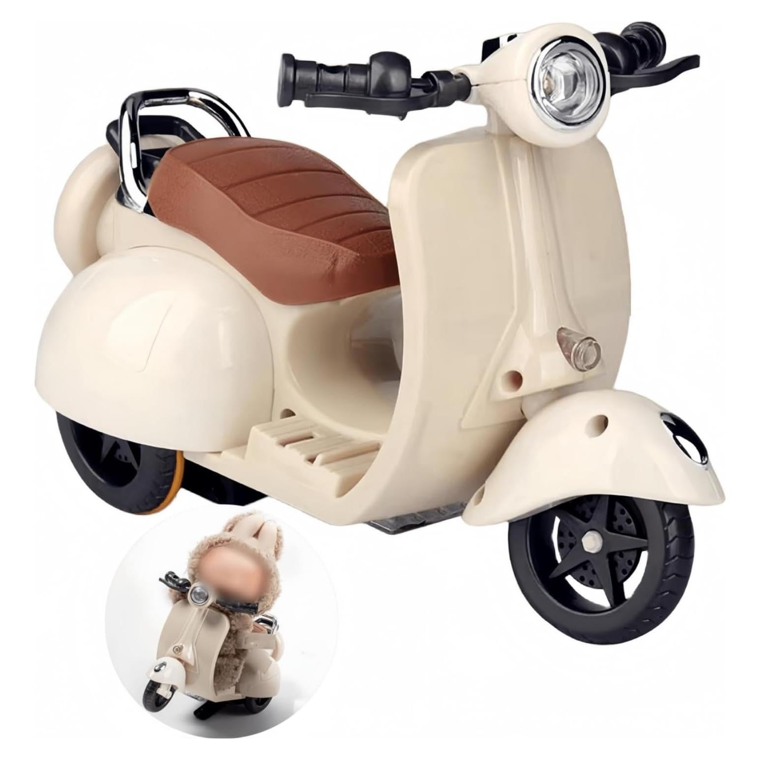 Juguete Scooter Acrobático Liotww con Luz y Música - Blanco Roto