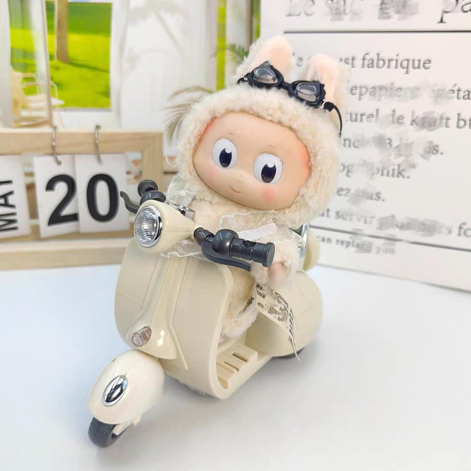 Juguete Scooter Acrobático Liotww con Luz y Música - Blanco Roto