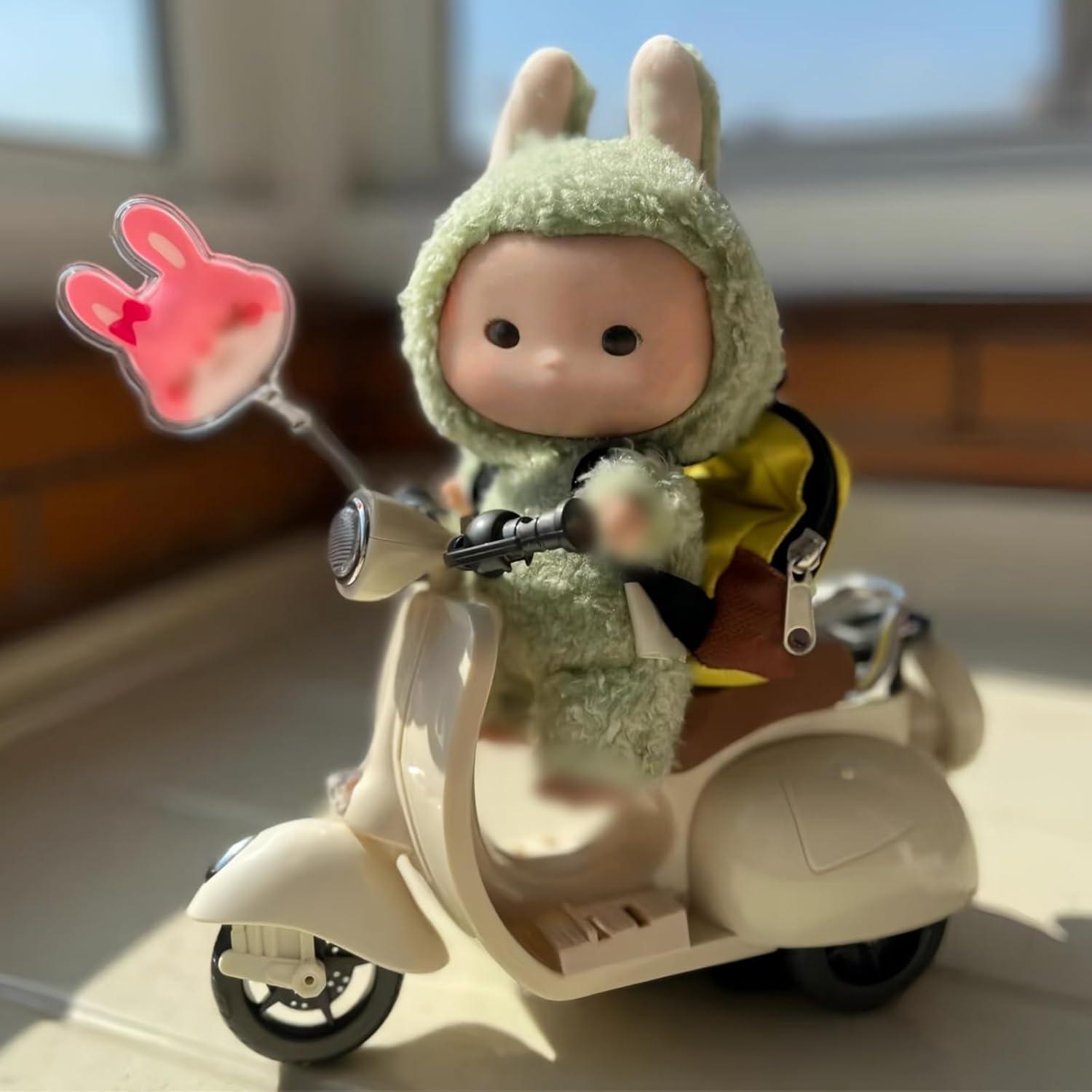 Juguete Scooter Acrobático Liotww con Luz y Música - Blanco Roto