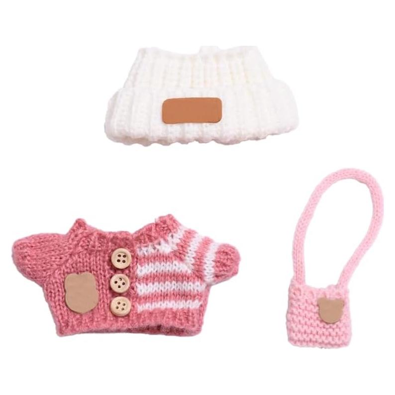 Conjunto de Ropa para Muñeca 17cm Hecho a Mano con Accesorios