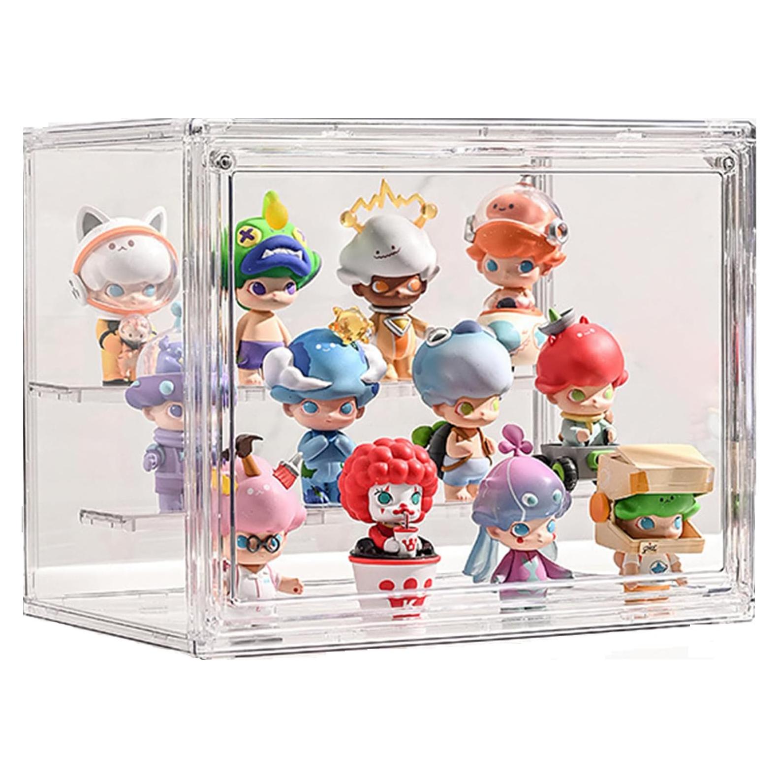 Caja de Exhibición Acrílica Transparente 27x18x22 cm con Puerta Magnética