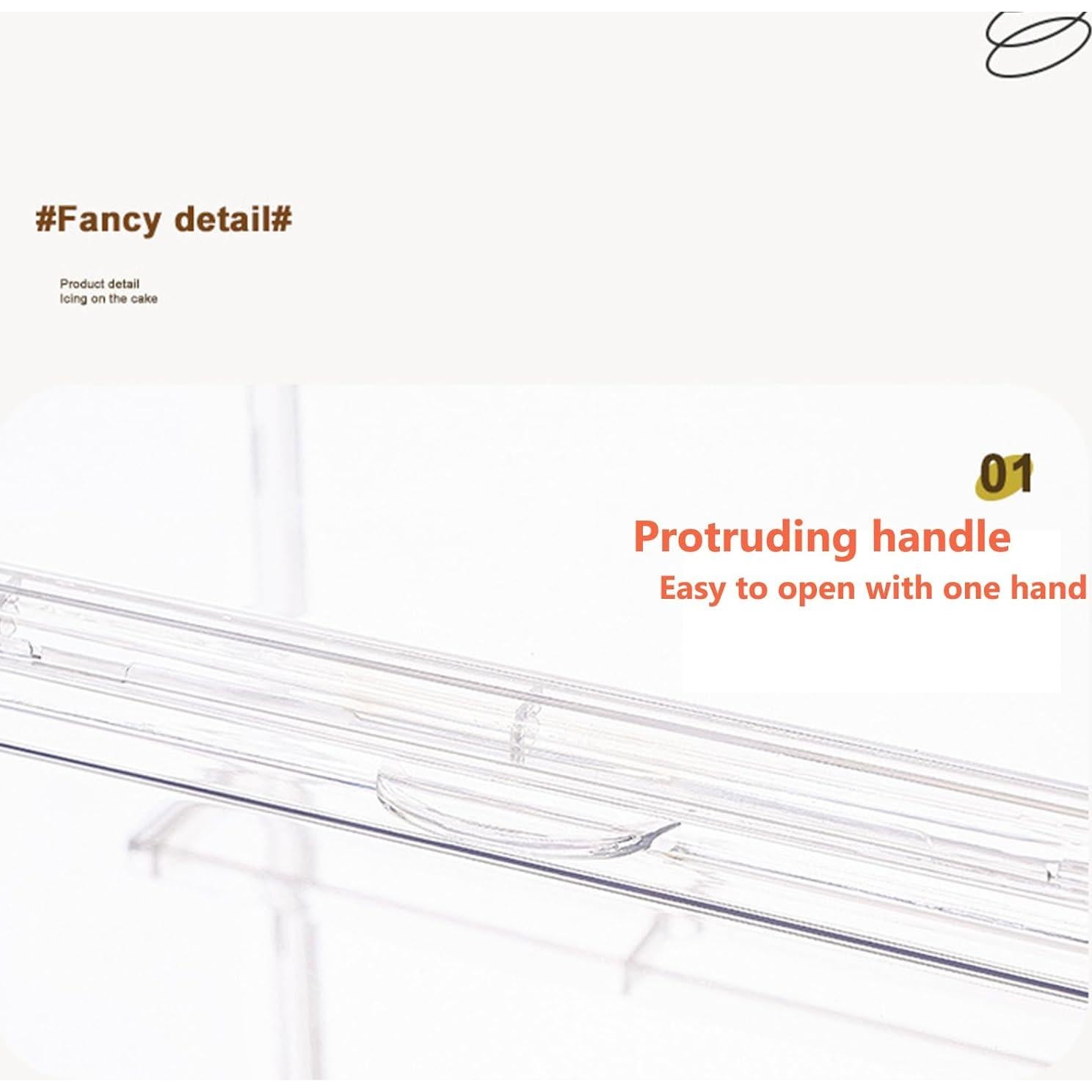 Caja de Exhibición Acrílica Transparente 27x18x22 cm con Puerta Magnética