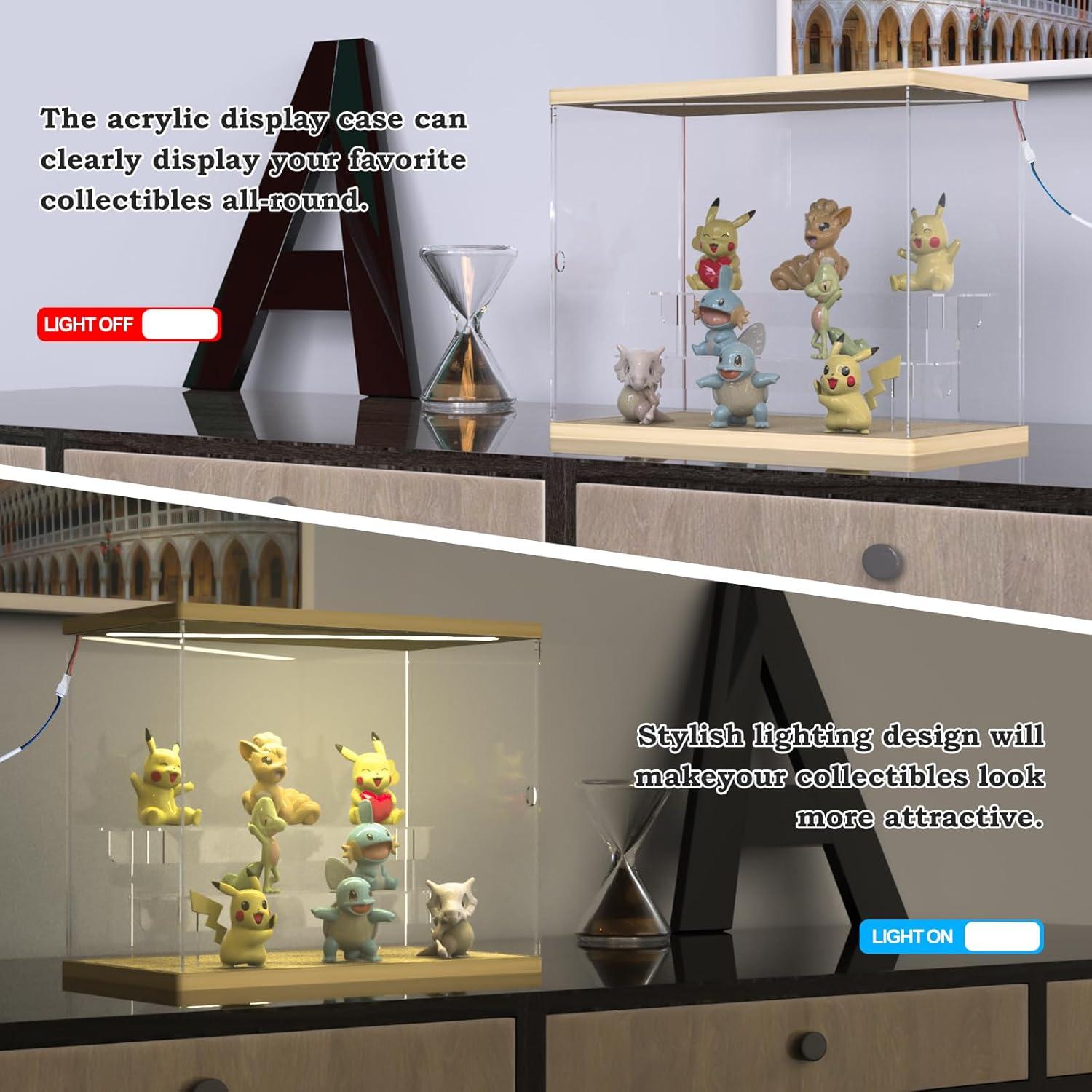 Caja de Exhibición Acrílica Nynelly 5 Niveles Rosa para Coleccionables