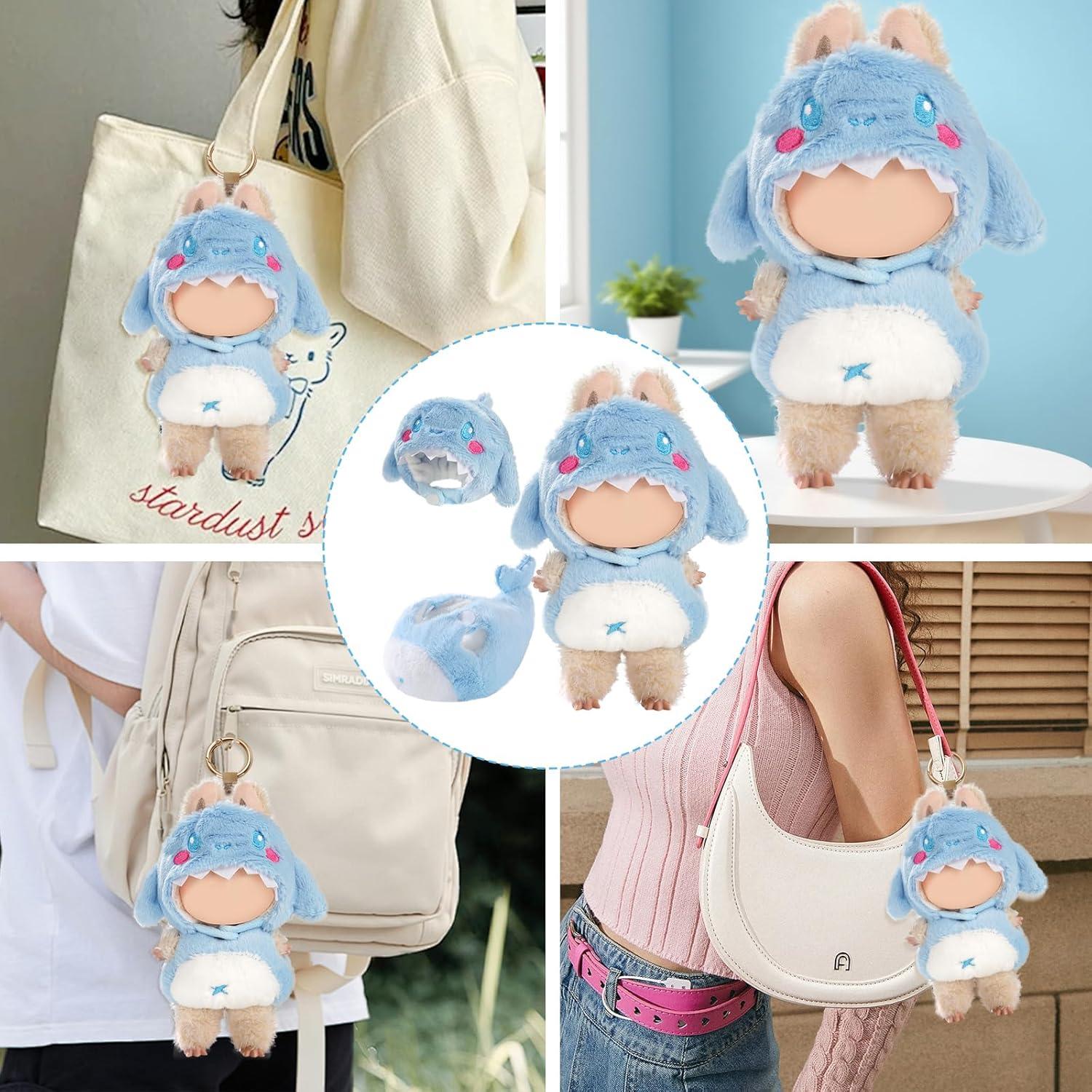 Conjunto de Ropa para Muñeca Woplagyreat Ballena Azul 17cm