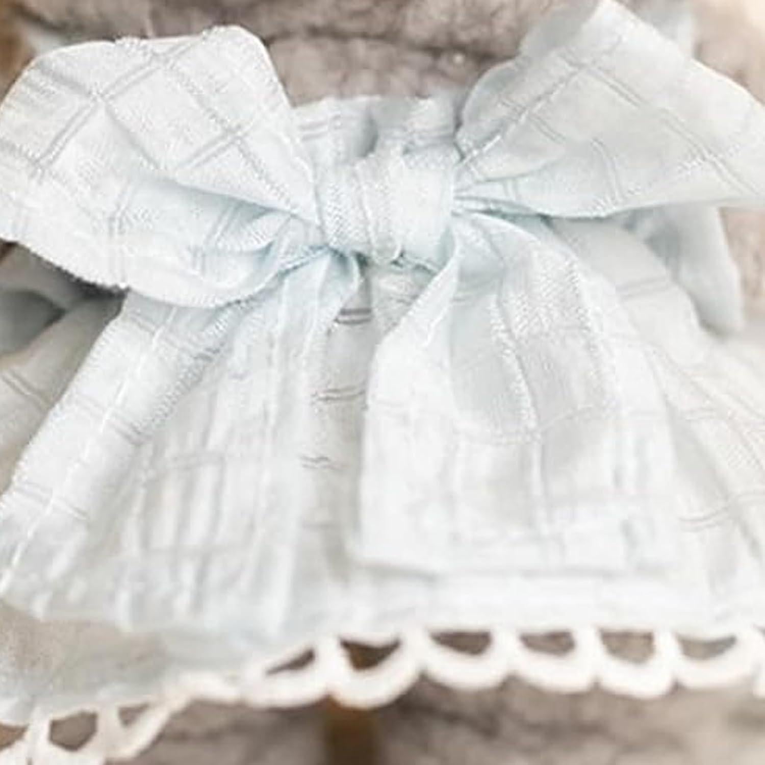 CALEMBOU Plush Doll Clothes, 6.7 Inches Cute Bow Tie Doll Clothes for Plush Doll, Kawaii Doll Accessories Toys Gifts for Girls(Only Clothes) (Blue)