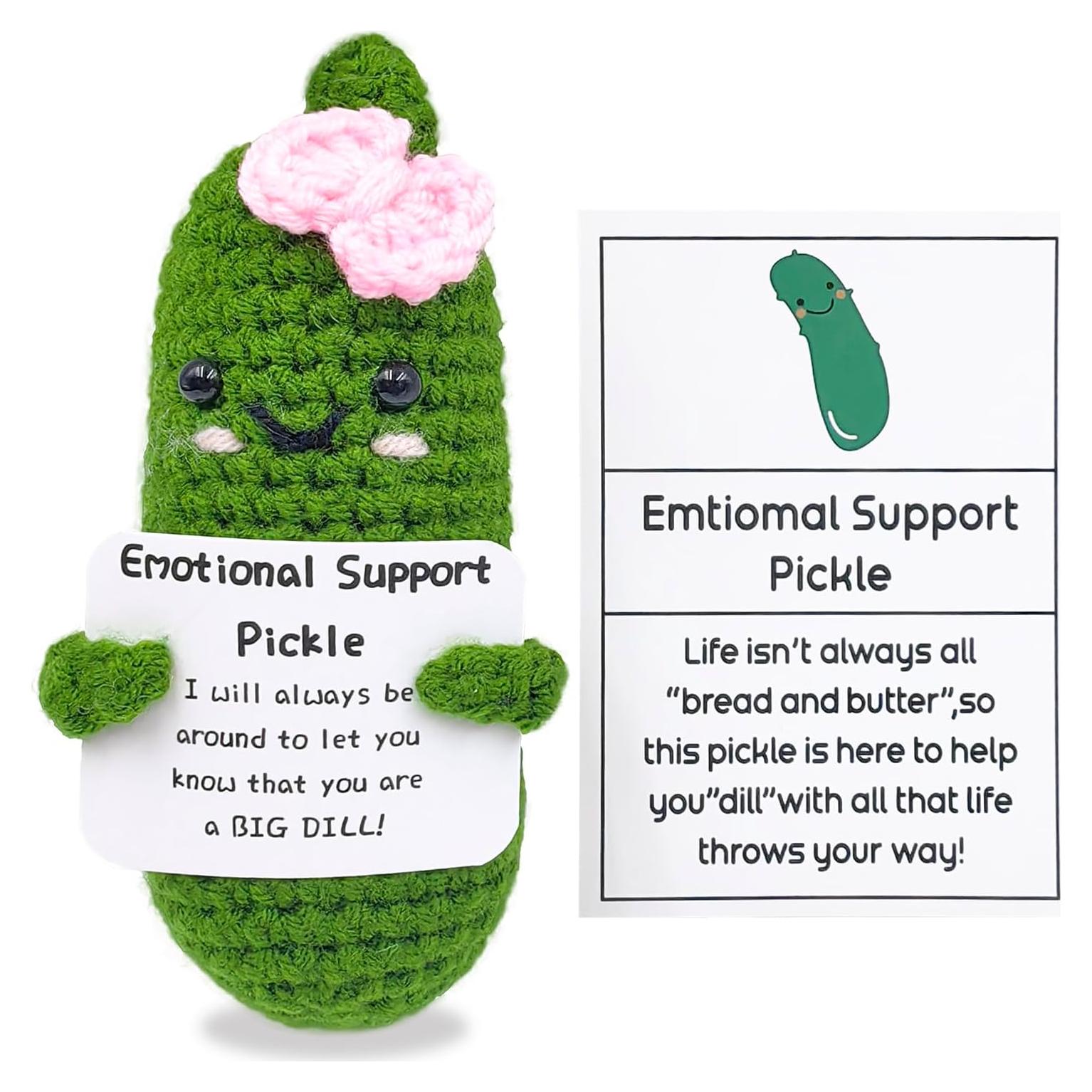 Pepinillo de Ganchillo Motivador SIMXEHAY - Regalo Único