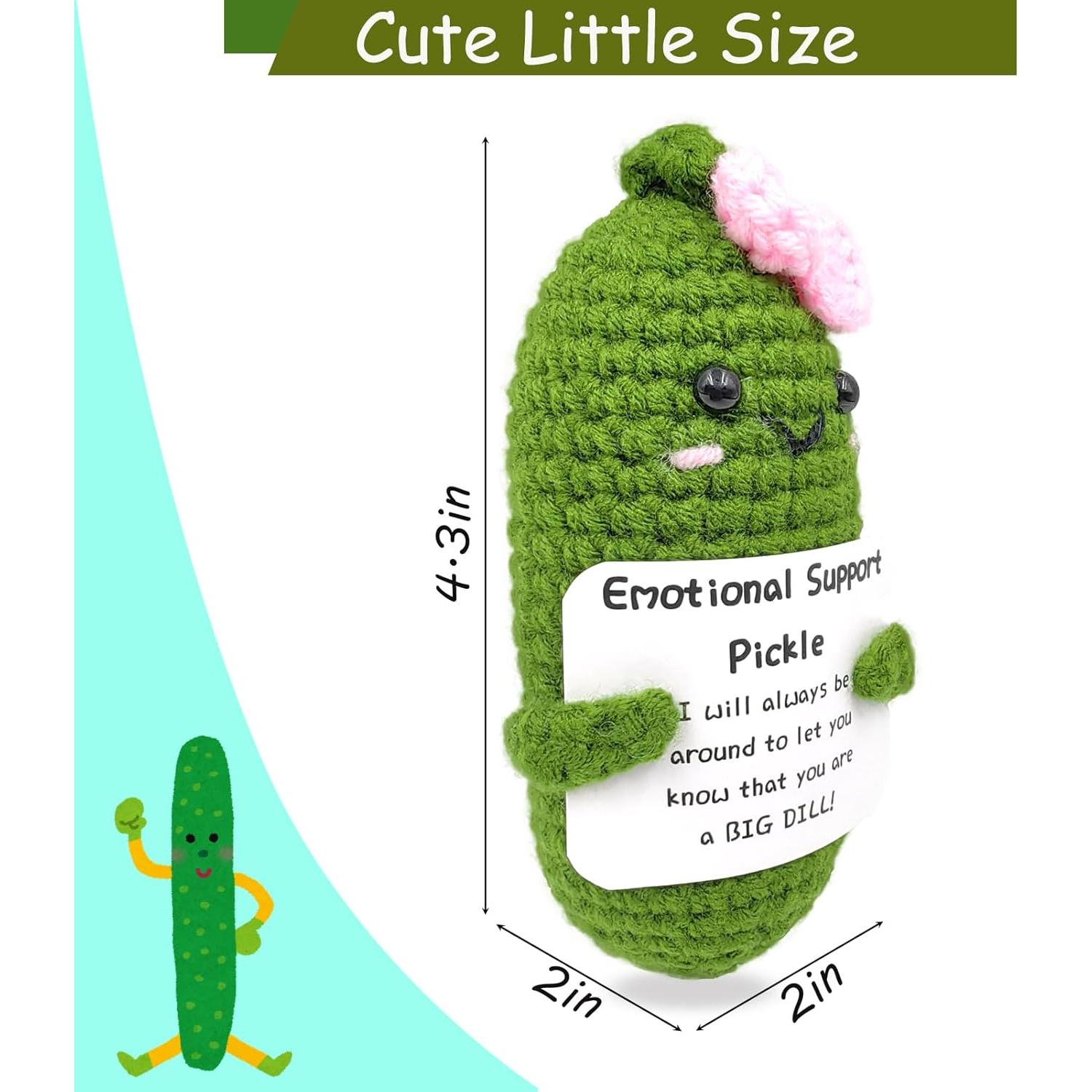 Pepinillo de Ganchillo Motivador SIMXEHAY - Regalo Único