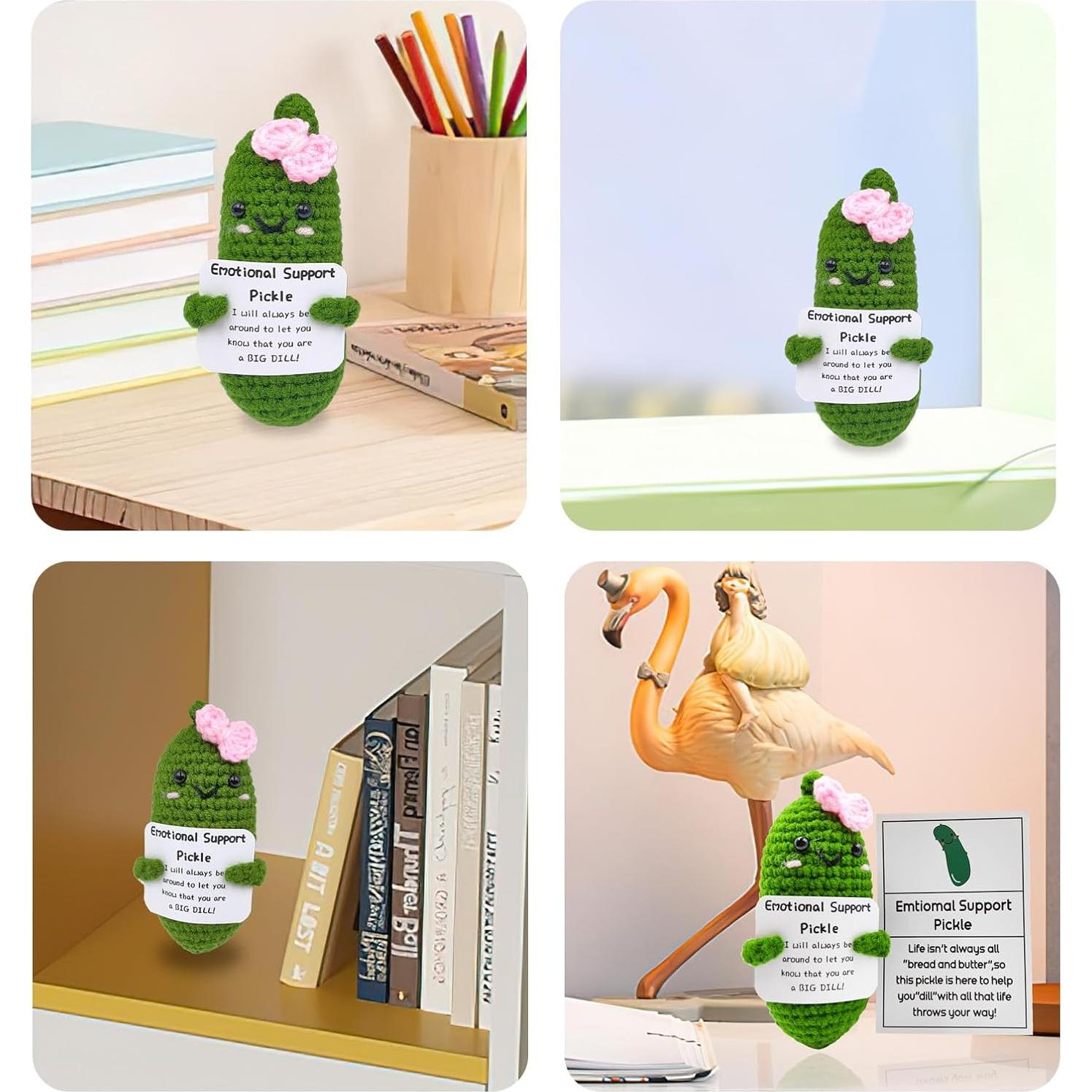 Pepinillo de Ganchillo Motivador SIMXEHAY - Regalo Único