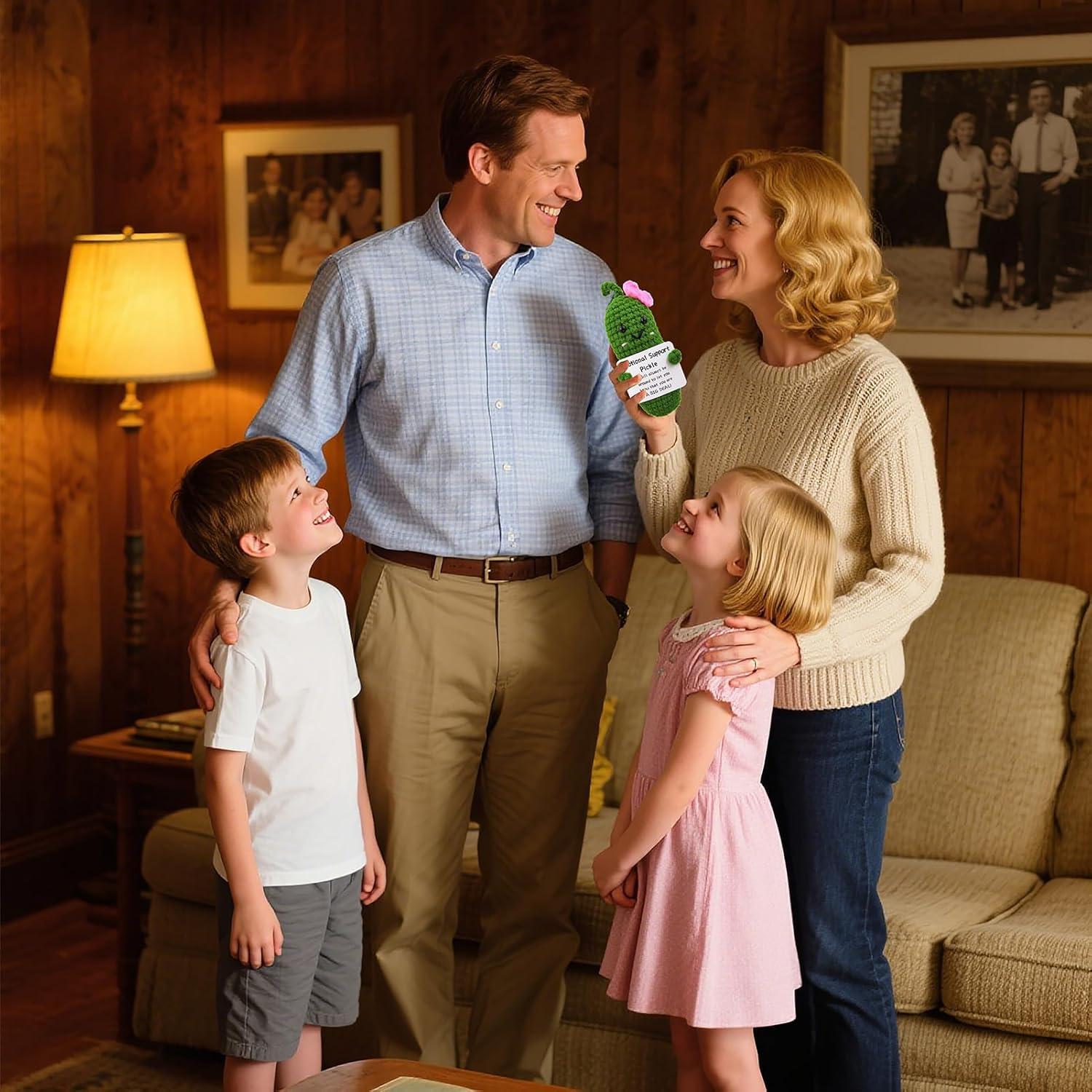 Pepinillo de Ganchillo Motivador SIMXEHAY - Regalo Único