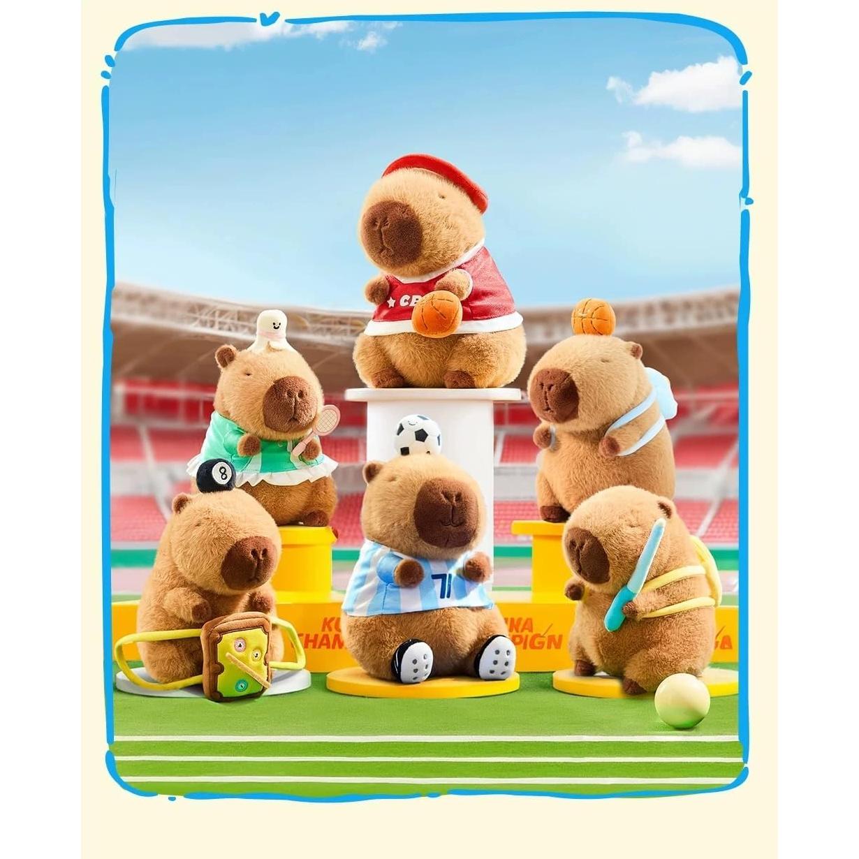 RicoConejo Juguete de Peluche Capibara 22.86 cm Marrón