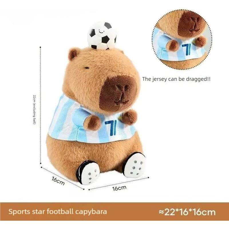RicoConejo Juguete de Peluche Capibara 22.86 cm Marrón