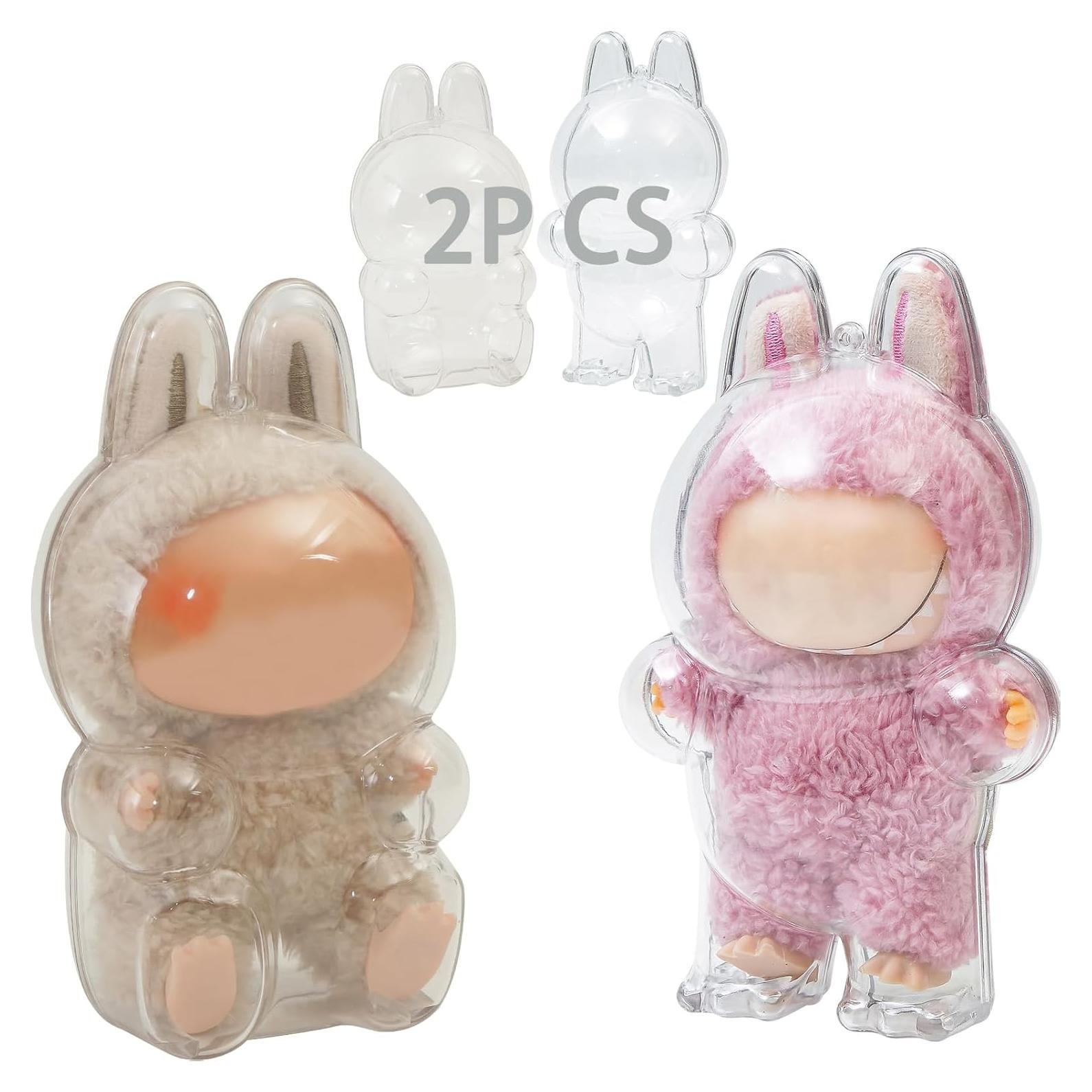 Funda Protectora LABUBU 2PCS Bolsa Exhibición Plástico PVC