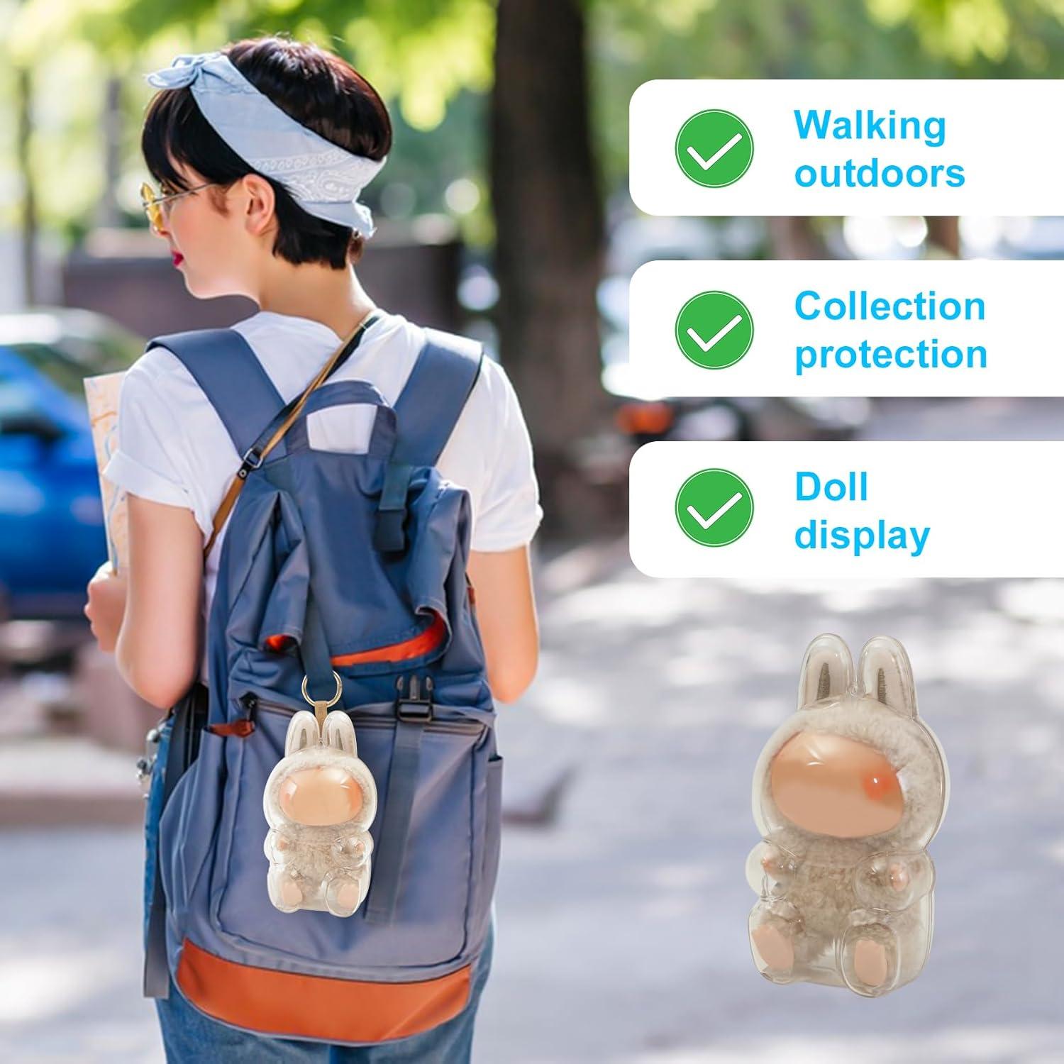 Funda Protectora LABUBU 2PCS Bolsa Exhibición Plástico PVC