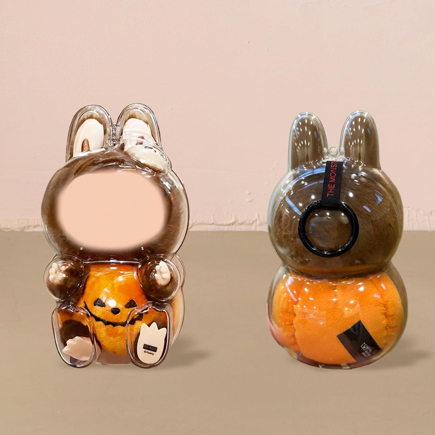 Funda Protectora de Acrílico LABUBU para Muñeca 18.2x11.3cm