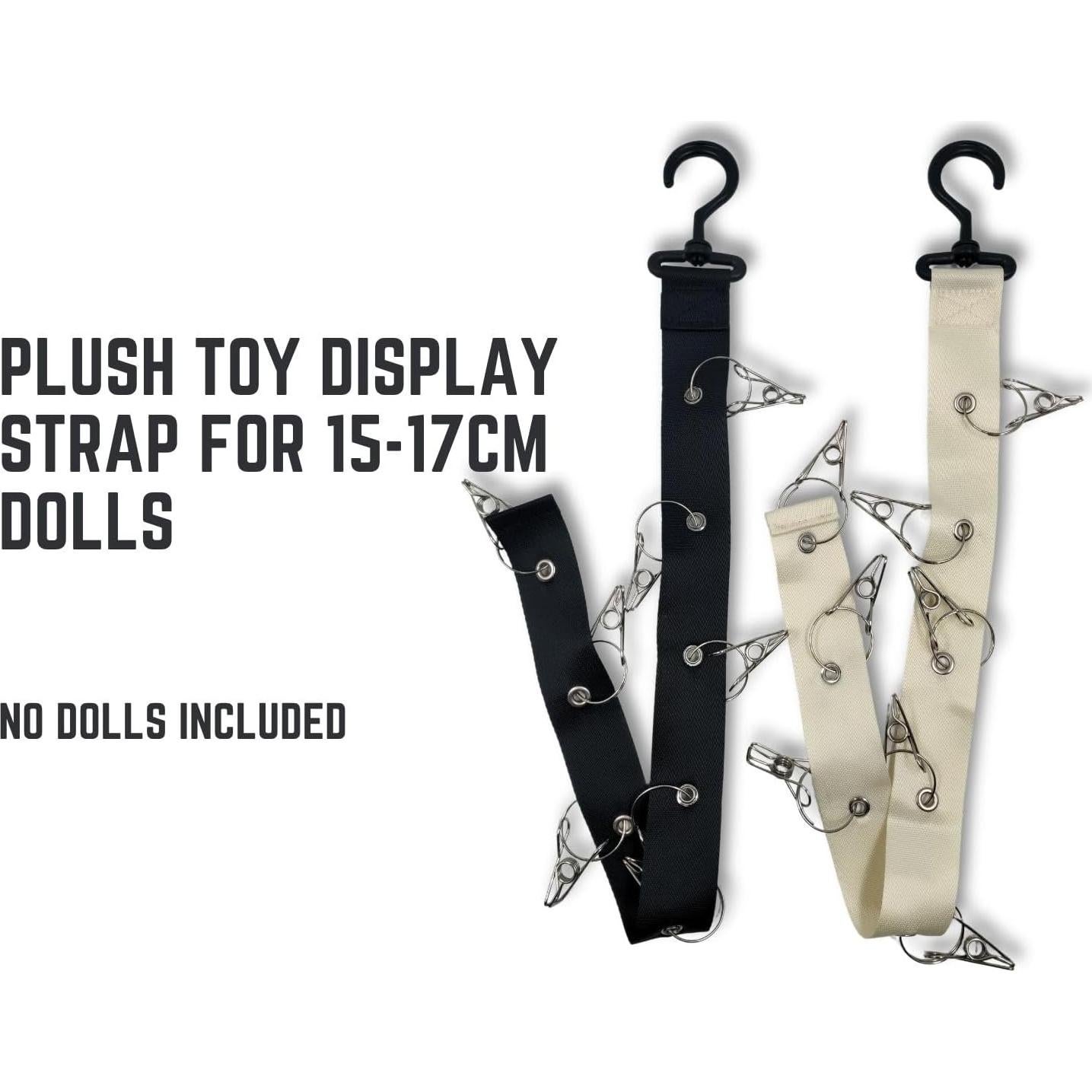 Correa de exhibición Juglok para muñecas 15-17cm, 8 clips