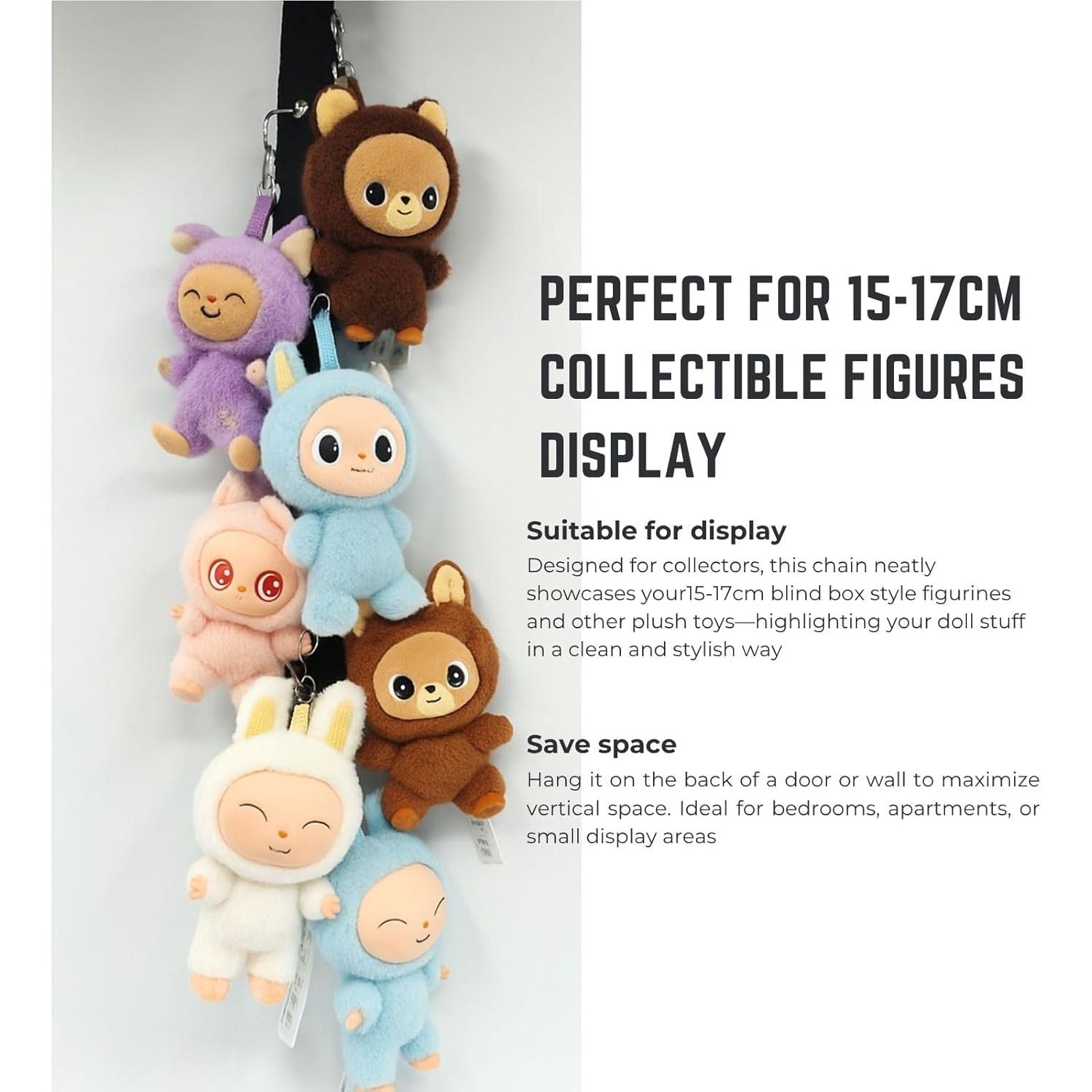 Correa de exhibición Juglok para muñecas 15-17cm, 8 clips