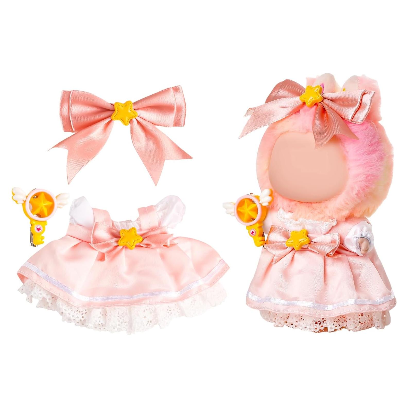 Conjunto de Ropa Rosa para Muñecas 17cm GNATE - 4 Piezas