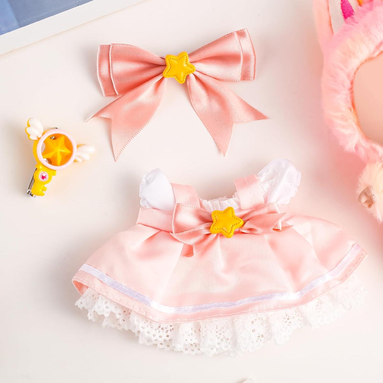 Conjunto de Ropa Rosa para Muñecas 17cm GNATE - 4 Piezas