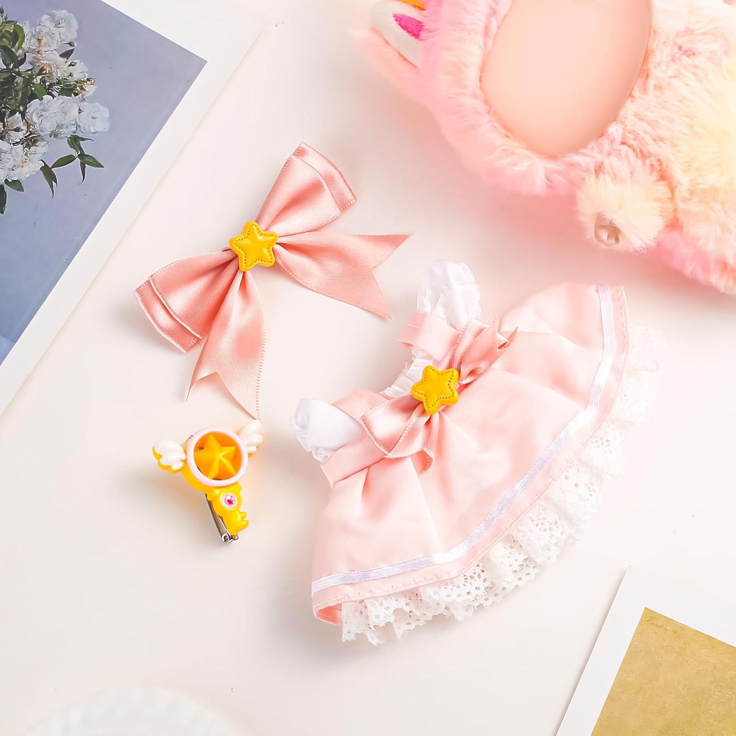 Conjunto de Ropa Rosa para Muñecas 17cm GNATE - 4 Piezas