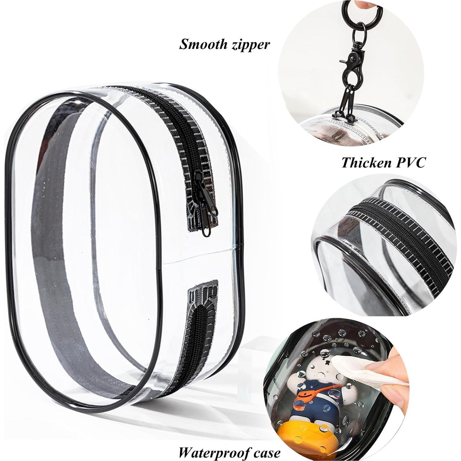 Bolsa de exhibición de PVC Yushen 19.6x14.1cm con llavero