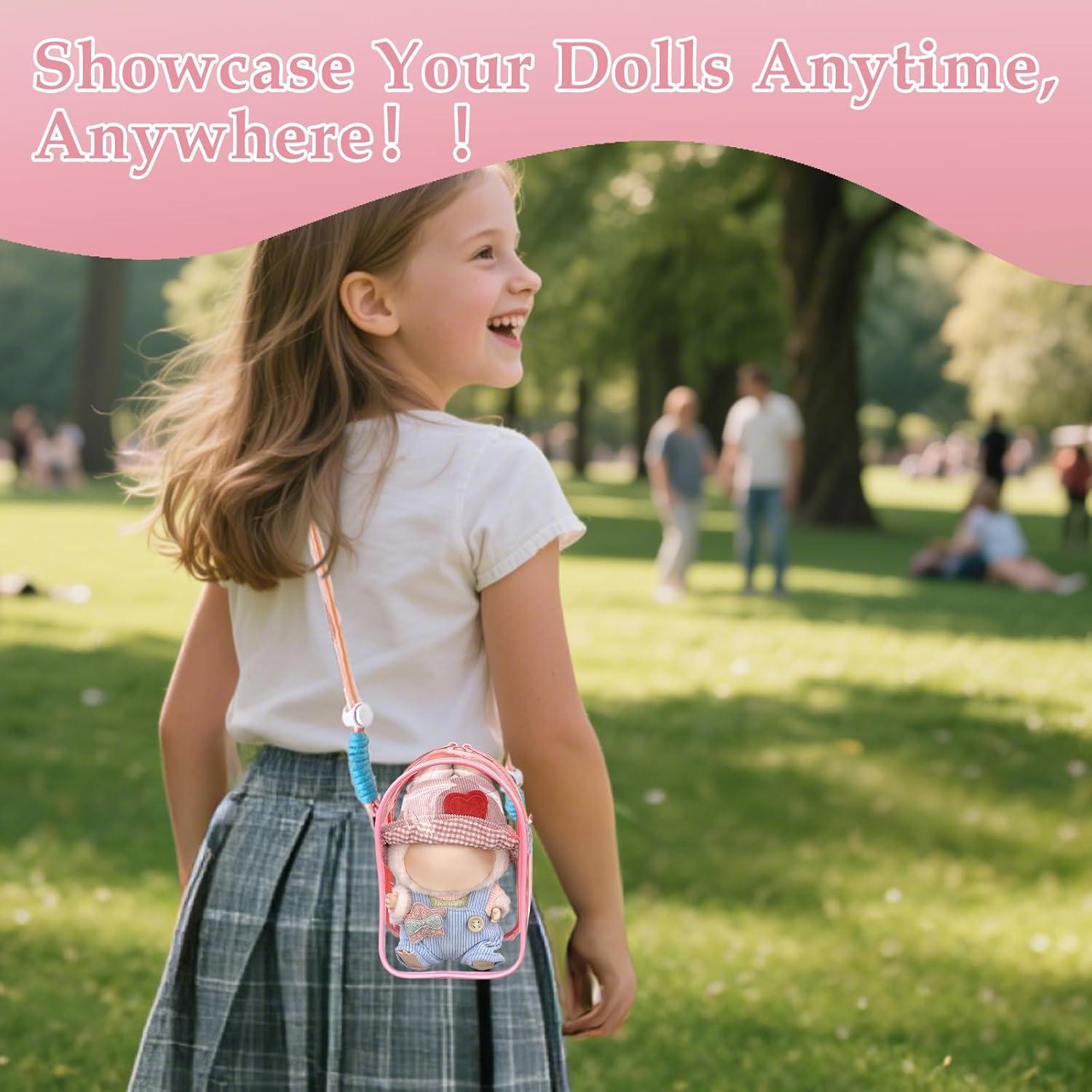 Funda Protectora Rosa para Muñecas de Peluche 15.24x10.16cm