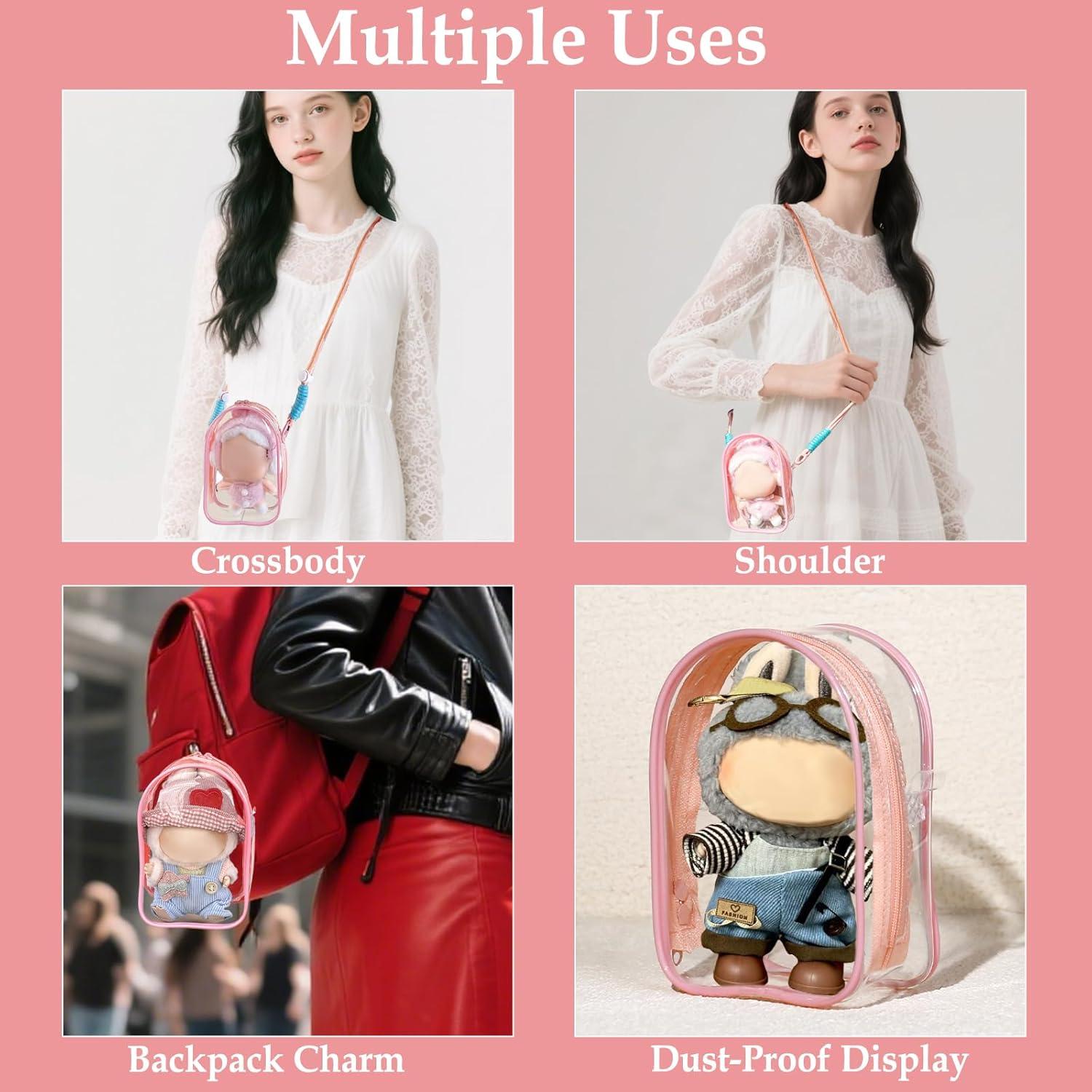 Funda Protectora Rosa para Muñecas de Peluche 15.24x10.16cm