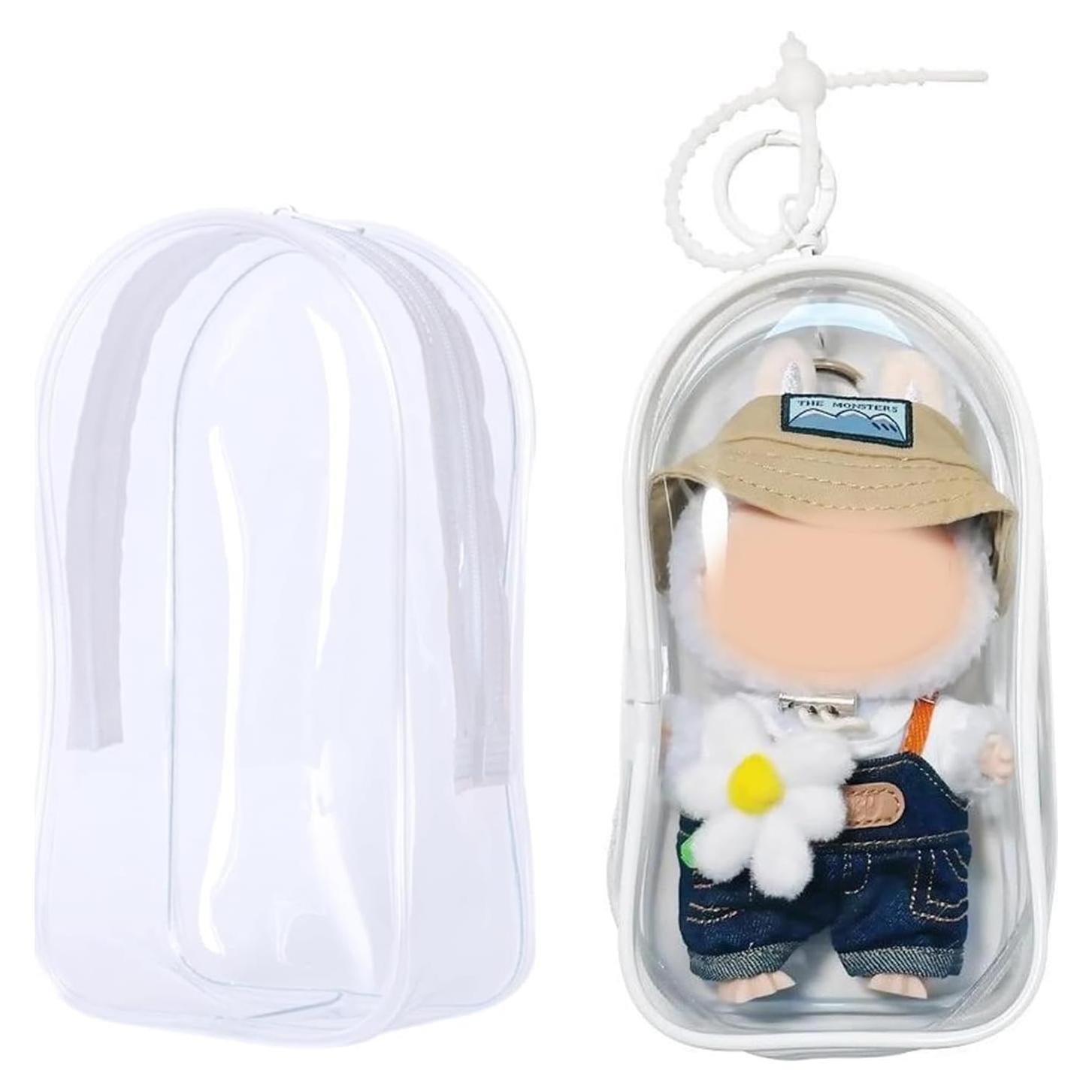 Funda de Almacenamiento PVC Transparente para Muñecas 15-17 cm