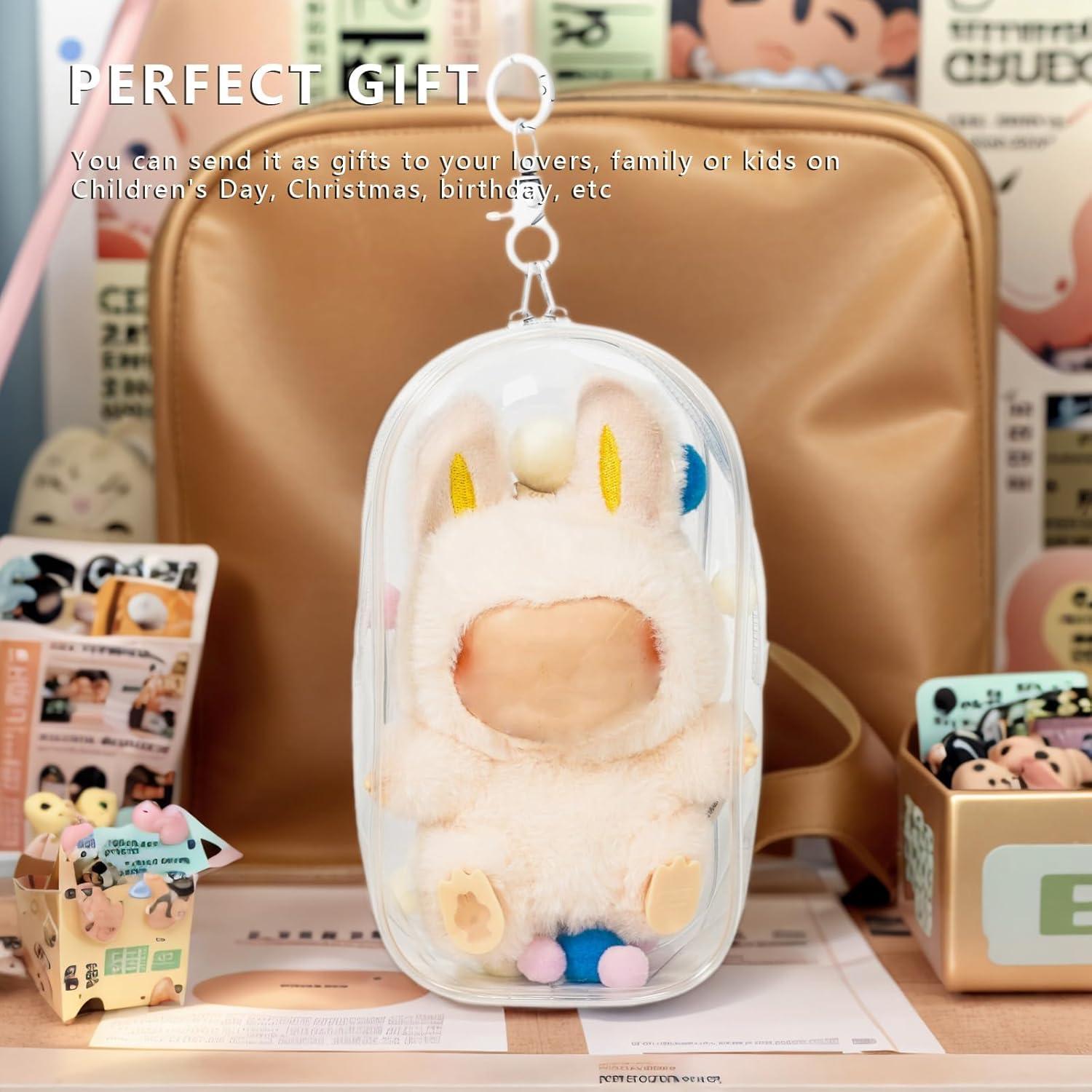 Funda de Almacenamiento PVC Transparente para Muñecas 15-17 cm