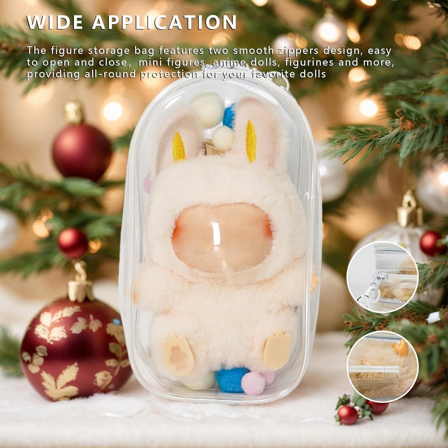 Funda de Almacenamiento PVC Transparente para Muñecas 15-17 cm