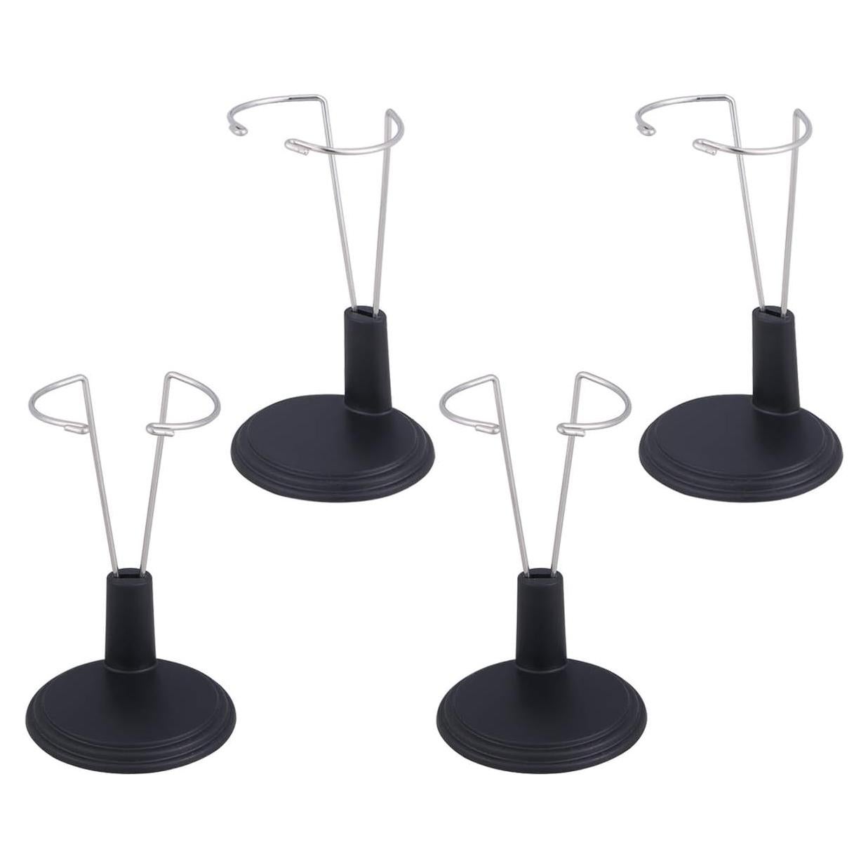 Soporte para Muñecas TOYANDONA 4 Piezas Ajustable Negro