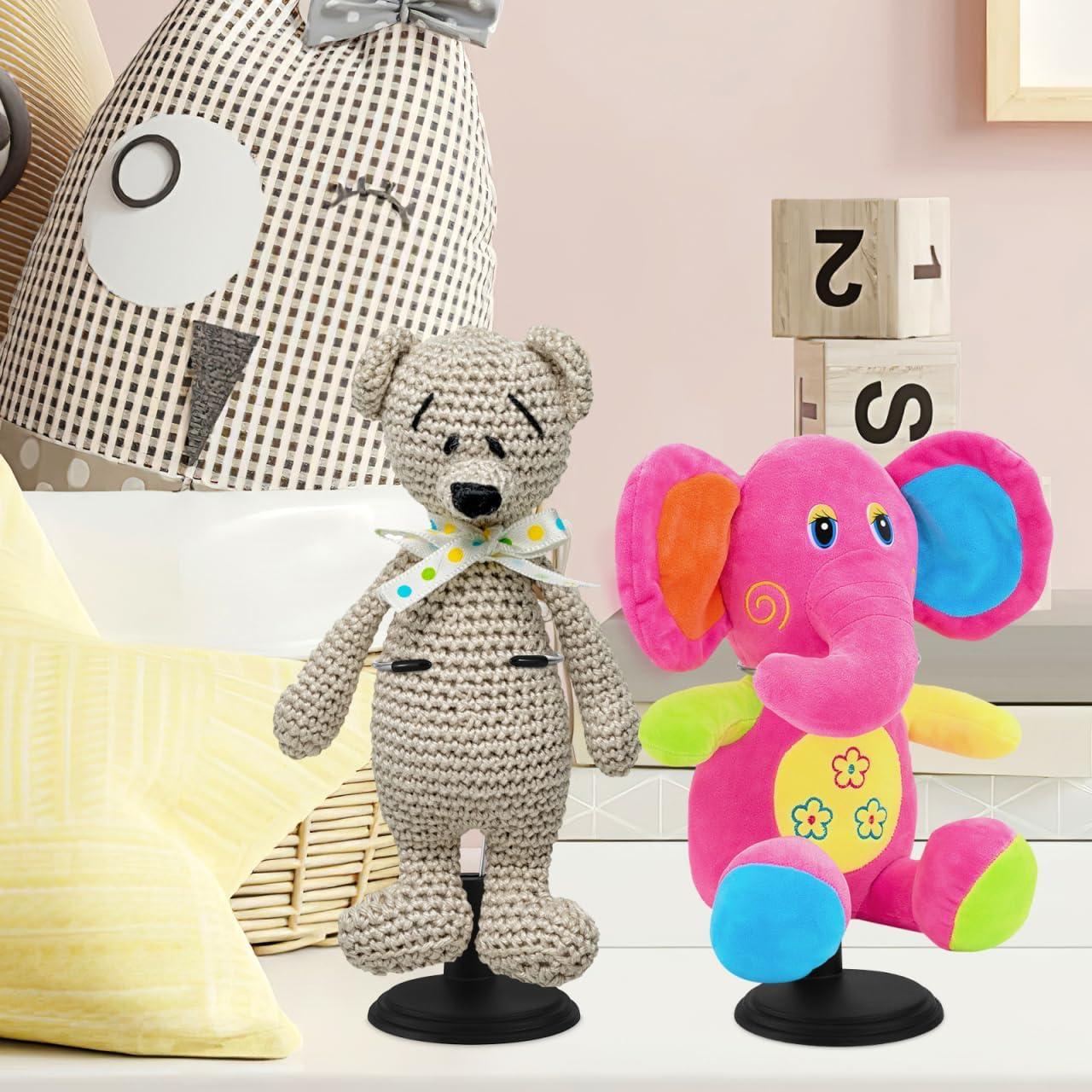 Soporte para Muñecas TOYANDONA 4 Piezas Ajustable Negro