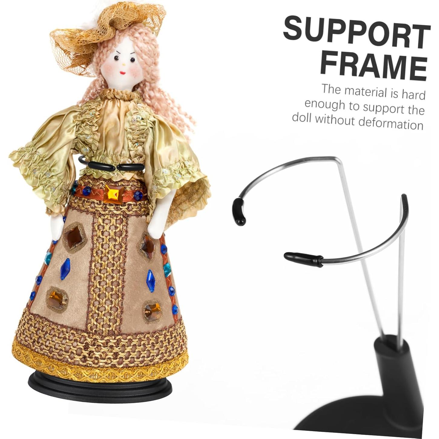 Soporte para Muñecas TOYANDONA 4 Piezas Ajustable Negro