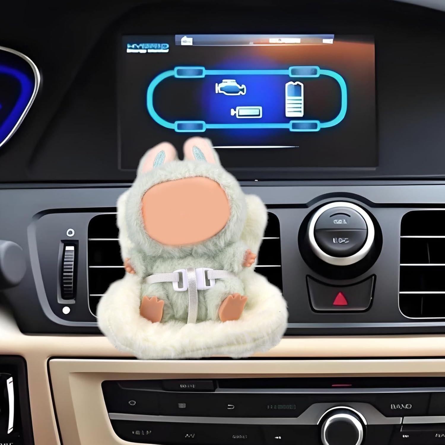 Asiento de Coche para Muñecas Lasuroa E61343 - Felpa 14x9x8cm