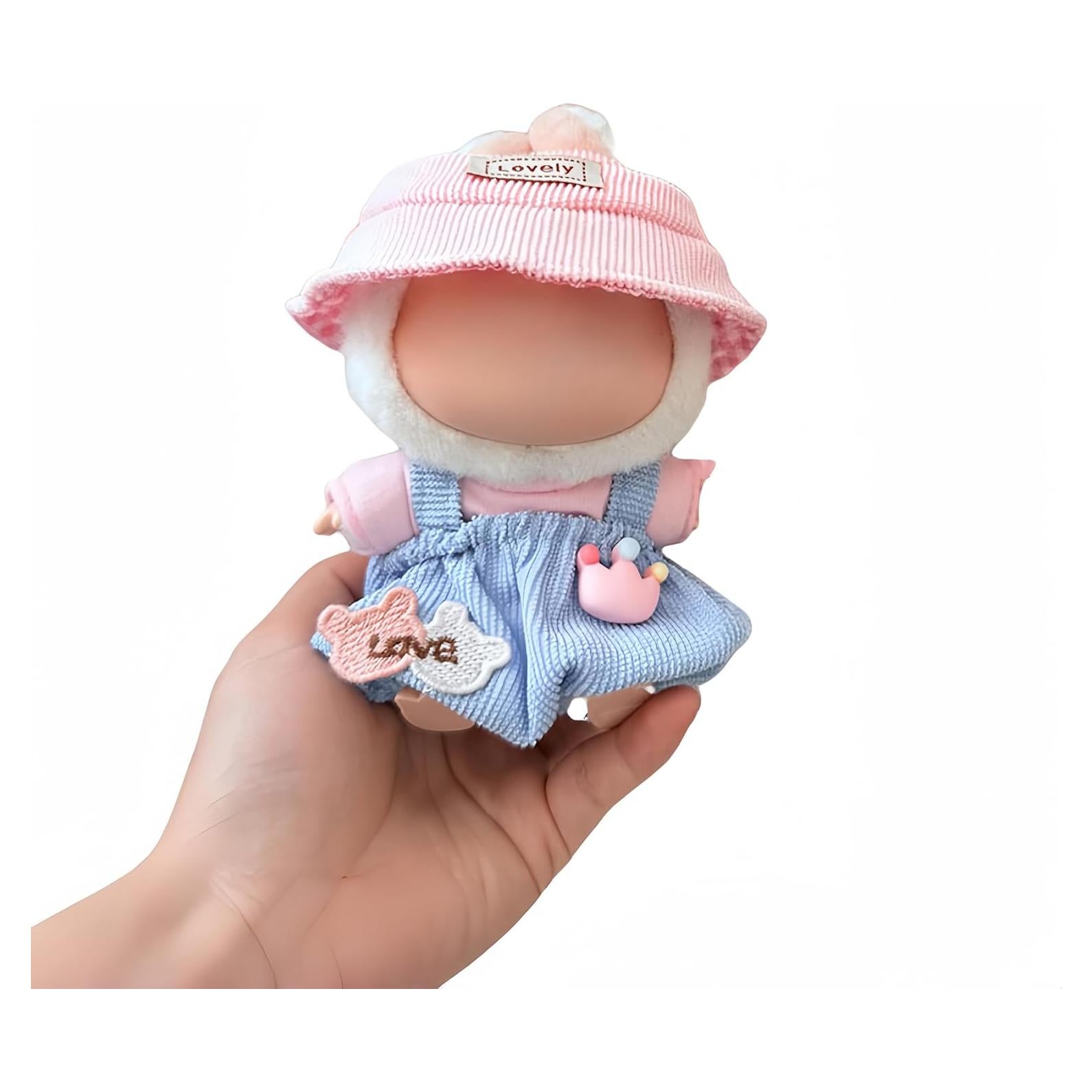Conjunto Ropa Kawaii Chic para Muñeca Labubu 17cm Rosa