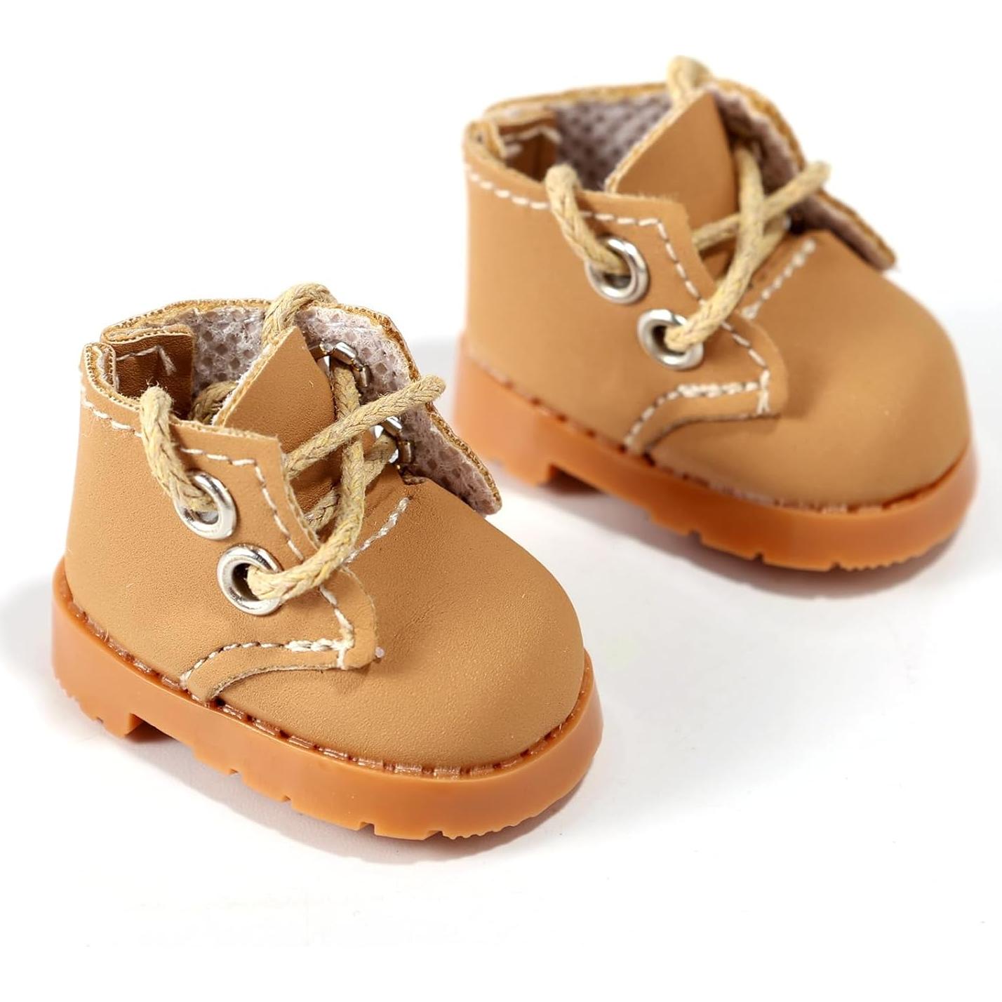 Zapatos Miniatura para Muñecas Lyreh - Zapatillas Amarillas 5x2.3cm