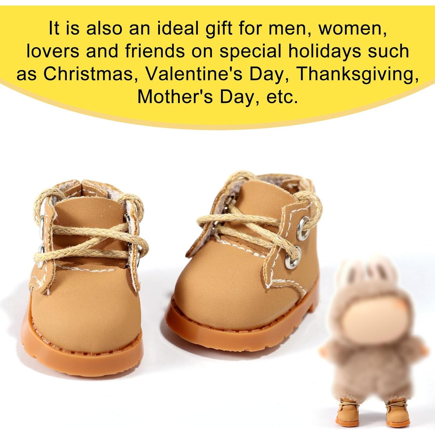 Zapatos Miniatura para Muñecas Lyreh - Zapatillas Amarillas 5x2.3cm