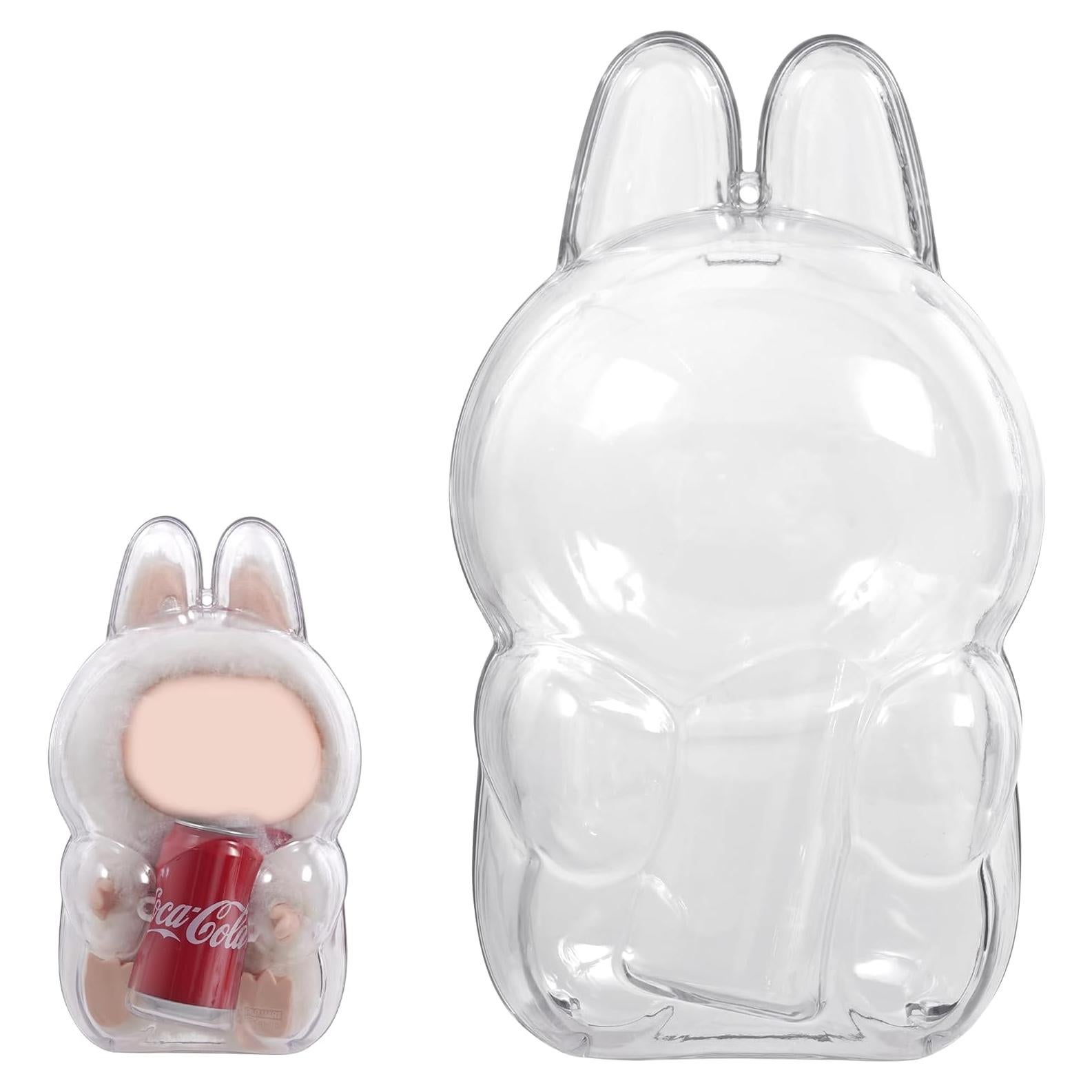 Funda Protectora Acrílica para Figuras LABUBU 17cm Cola Sentado