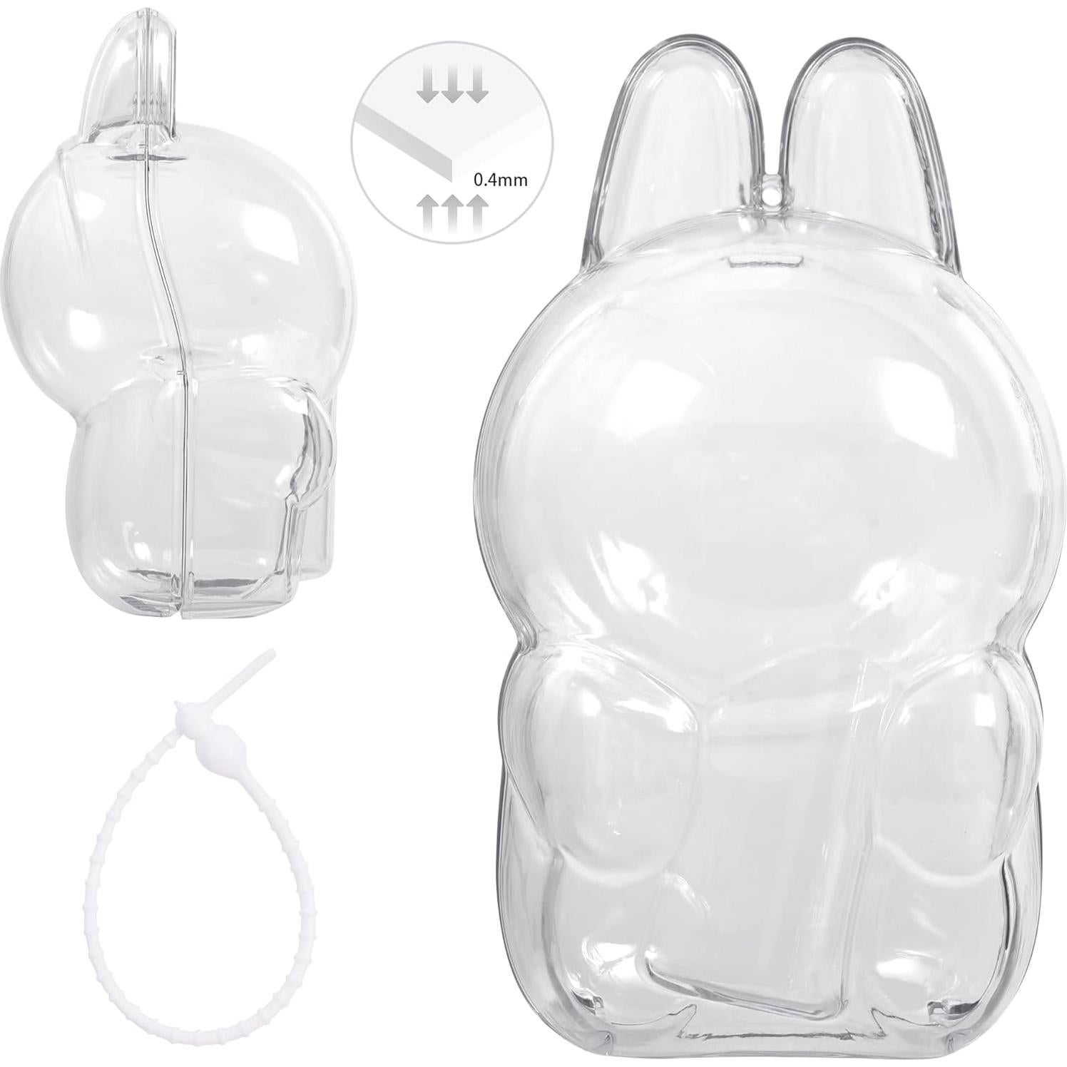 Funda Protectora Acrílica para Figuras LABUBU 17cm Cola Sentado