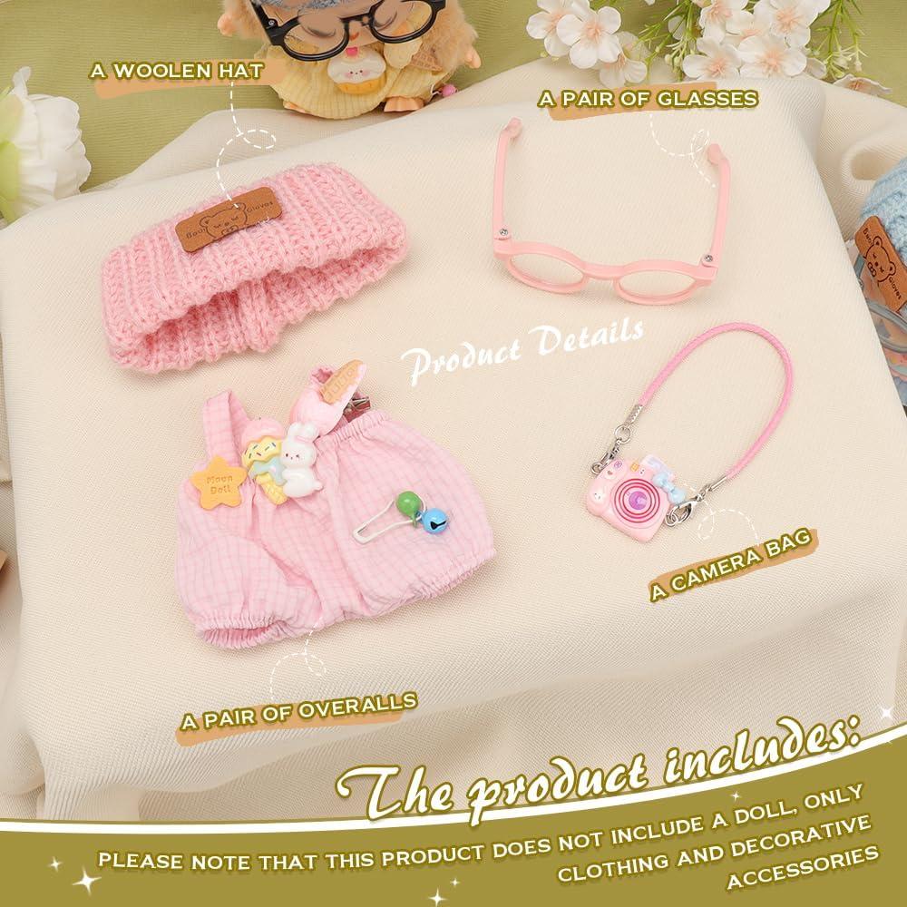 Conjunto de Ropa para Muñecas 17cm WALLFID - 4 Piezas Azul