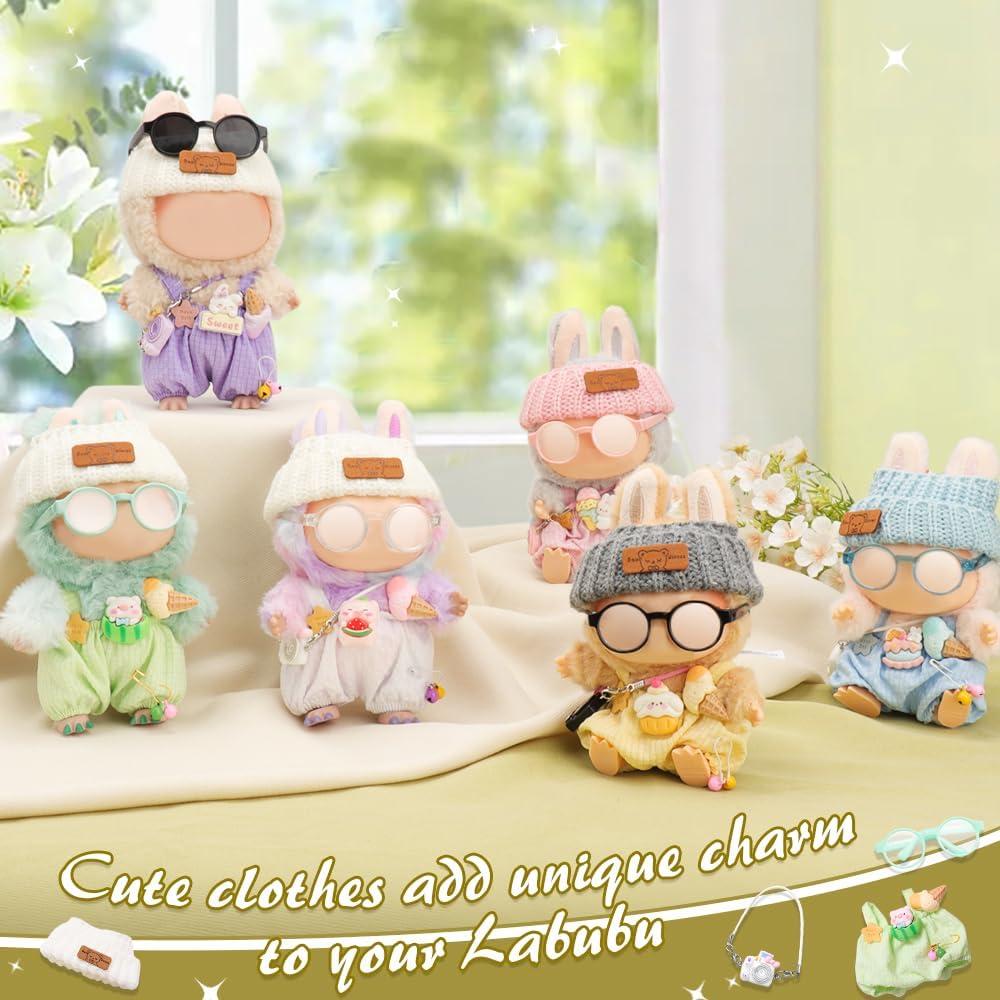 Conjunto de Ropa para Muñecas 17cm WALLFID - 4 Piezas Azul