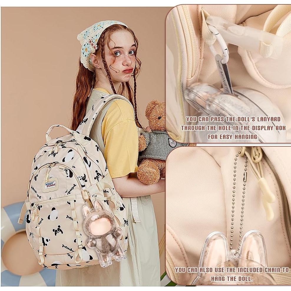 Estuche de Exhibición para Figuras Labubu - 2 Piezas