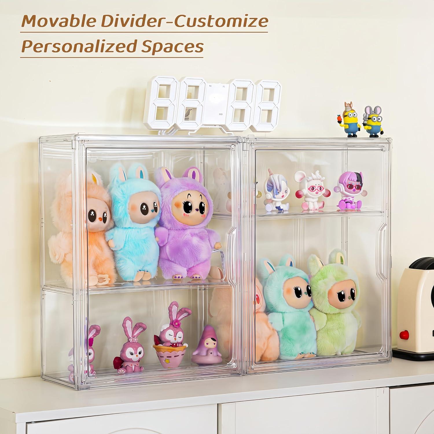 Caja de Exhibición Acrílica ZLLZUU con Puerta Magnética 1 Paquete