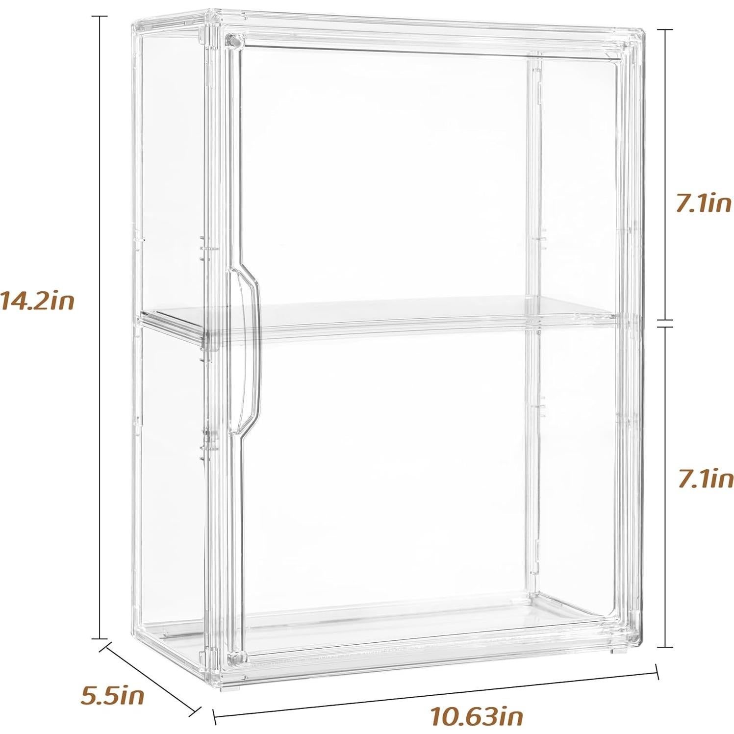 Caja de Exhibición Acrílica ZLLZUU con Puerta Magnética 1 Paquete