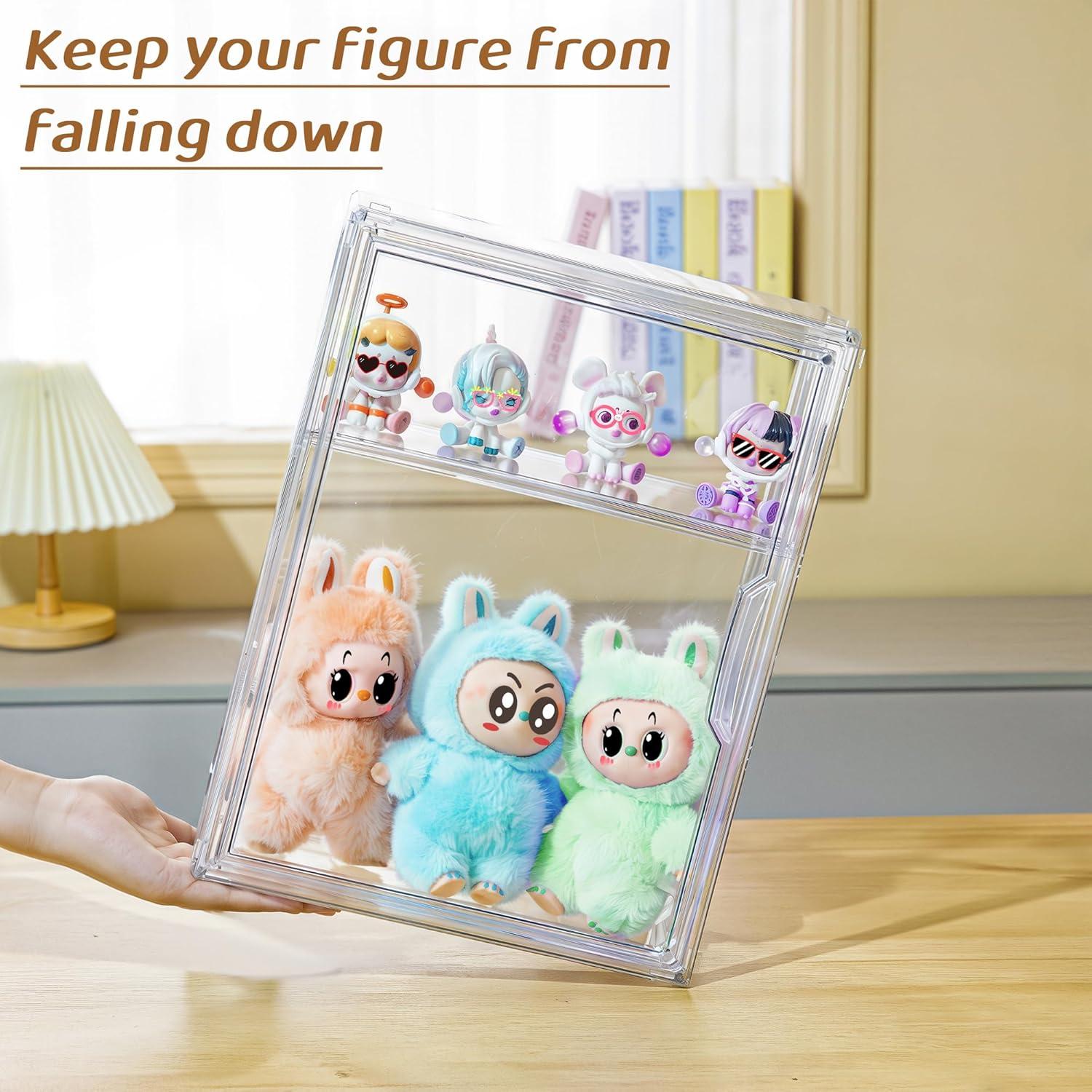 Caja de Exhibición Acrílica ZLLZUU con Puerta Magnética 1 Paquete