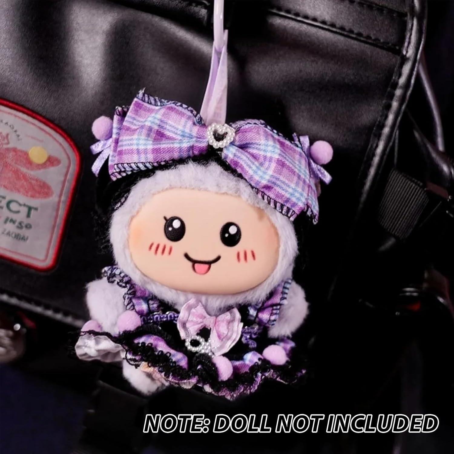 Vestido Gothic Lolita para muñeca 17cm LABUBU - Púrpura y Negro